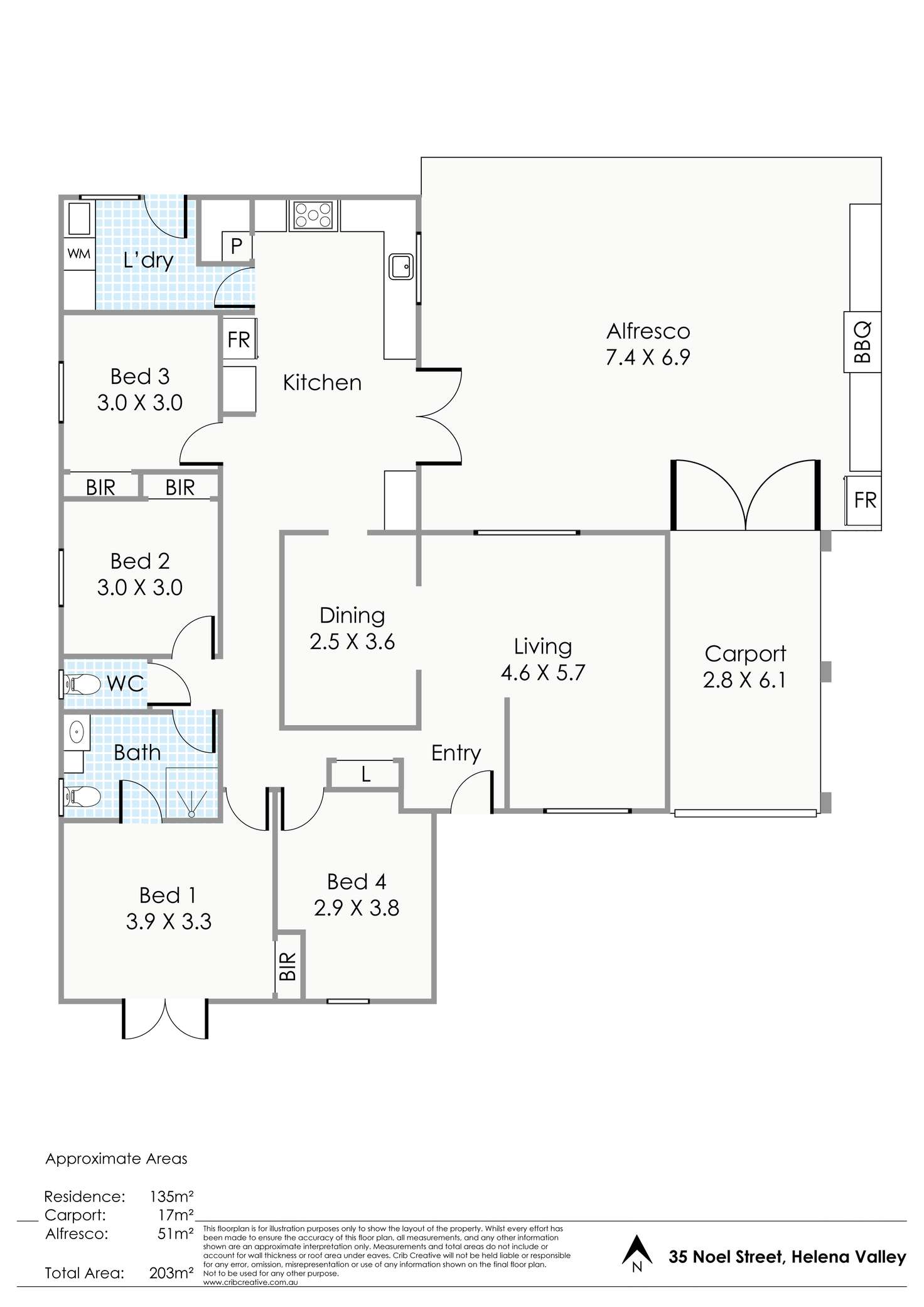 Floorplan of Homely house listing, 35 Noel Street, Helena Valley WA 6056