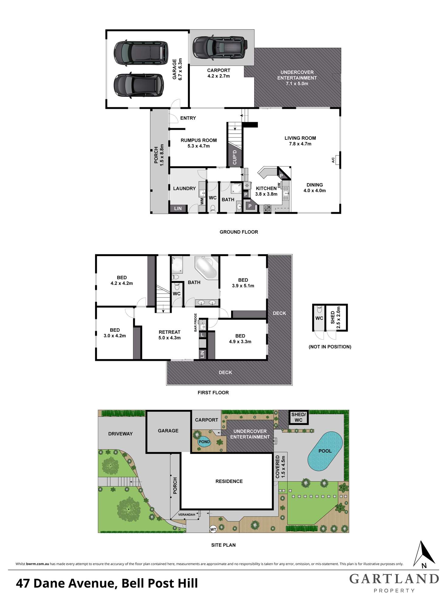 Floorplan of Homely house listing, 47 Dane Avenue, Bell Post Hill VIC 3215