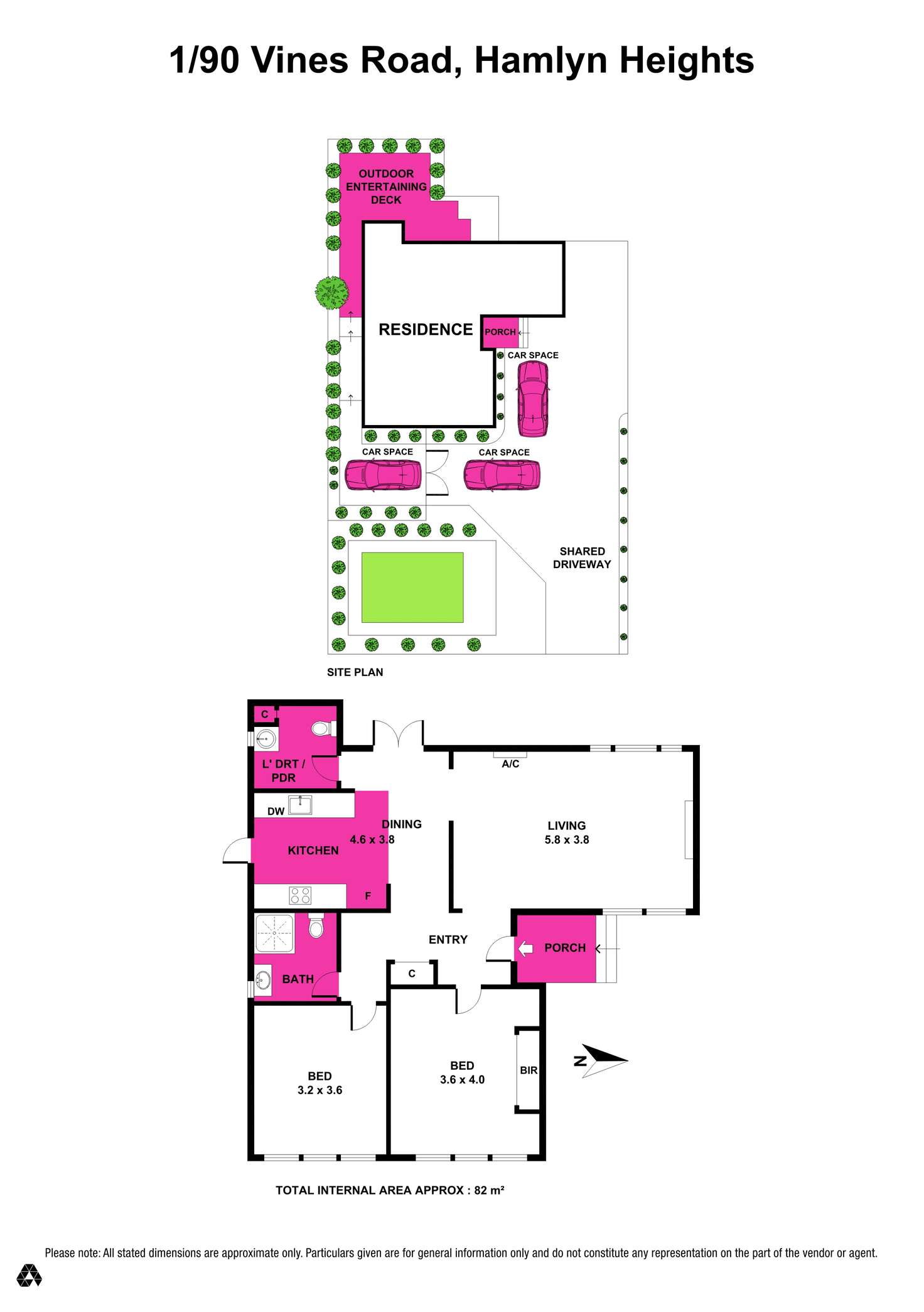 Floorplan of Homely house listing, 1/90 Vines Road, Hamlyn Heights VIC 3215