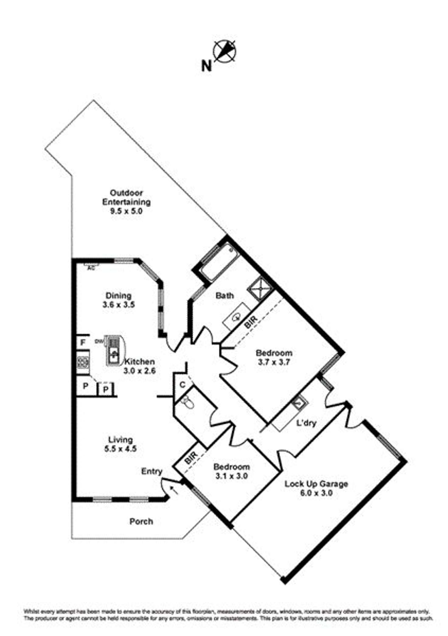 Floorplan of Homely unit listing, 6/3-7 Hook Street, Altona Meadows VIC 3028