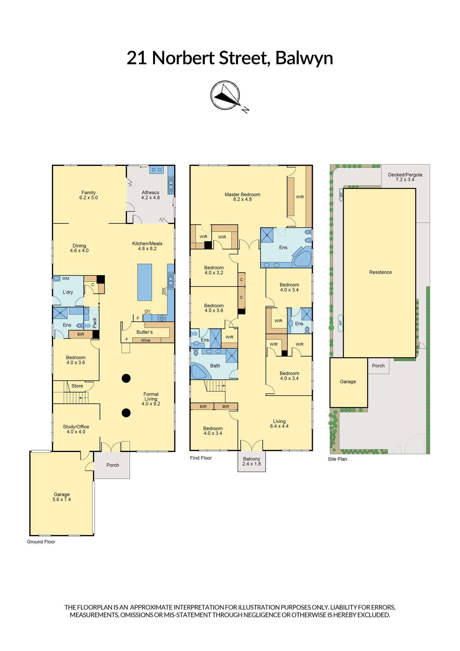 Floorplan of Homely house listing, 21 Norbert Street, Balwyn VIC 3103