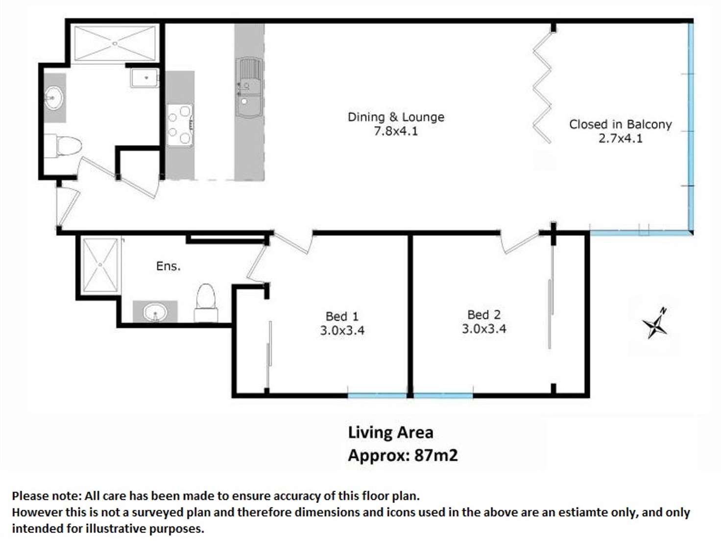 Floorplan of Homely apartment listing, 2902/128 Charlotte Street, Brisbane City QLD 4000