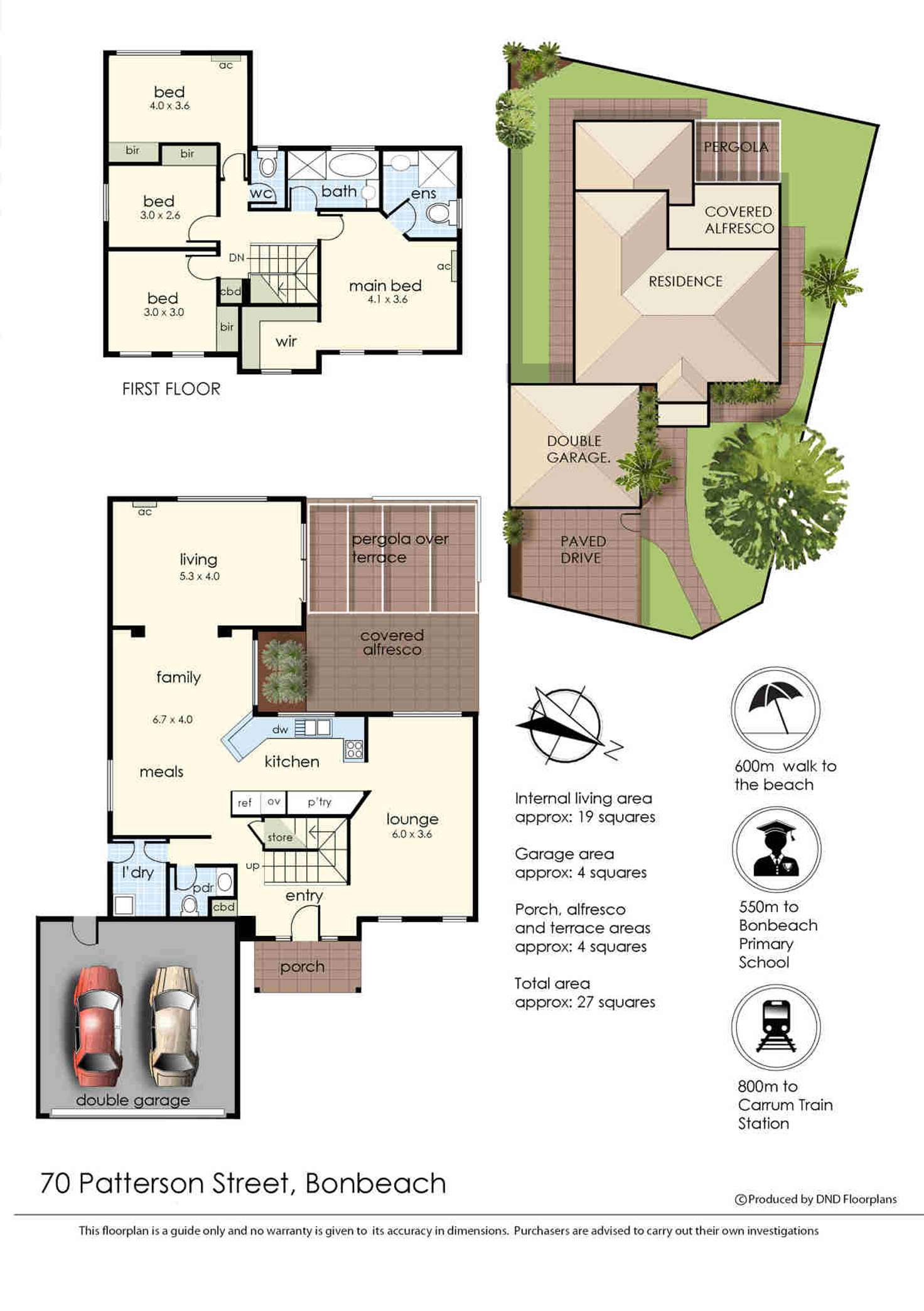 Floorplan of Homely house listing, 70 Patterson Street, Bonbeach VIC 3196