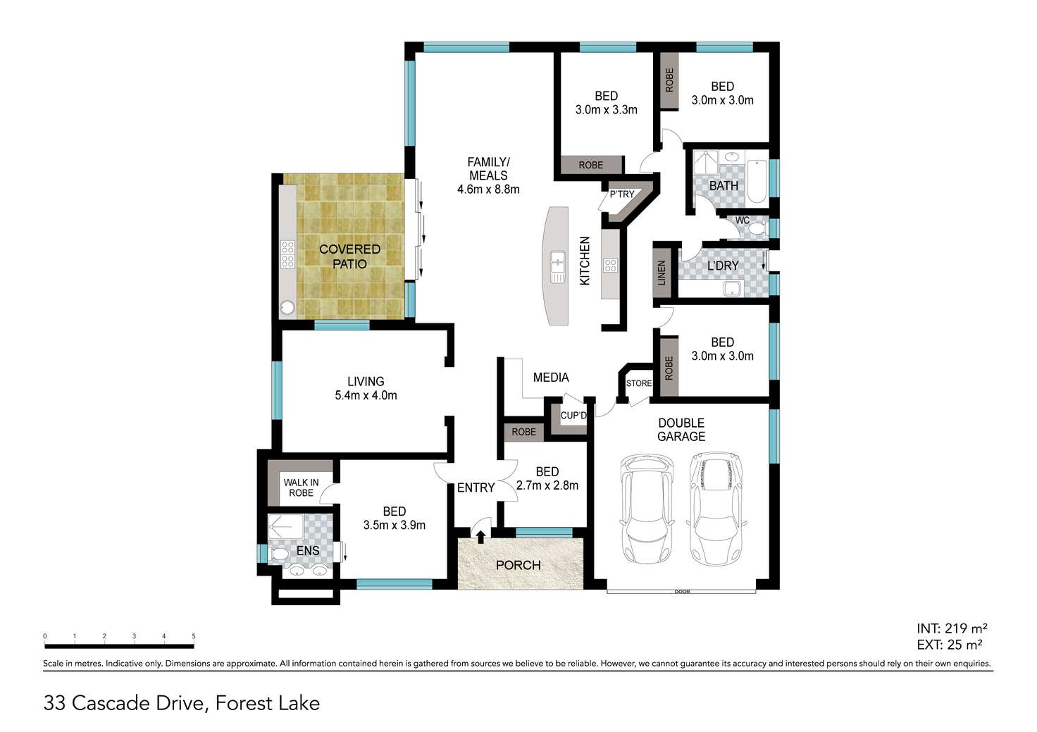Floorplan of Homely house listing, 33 Cascade Drive, Forest Lake QLD 4078