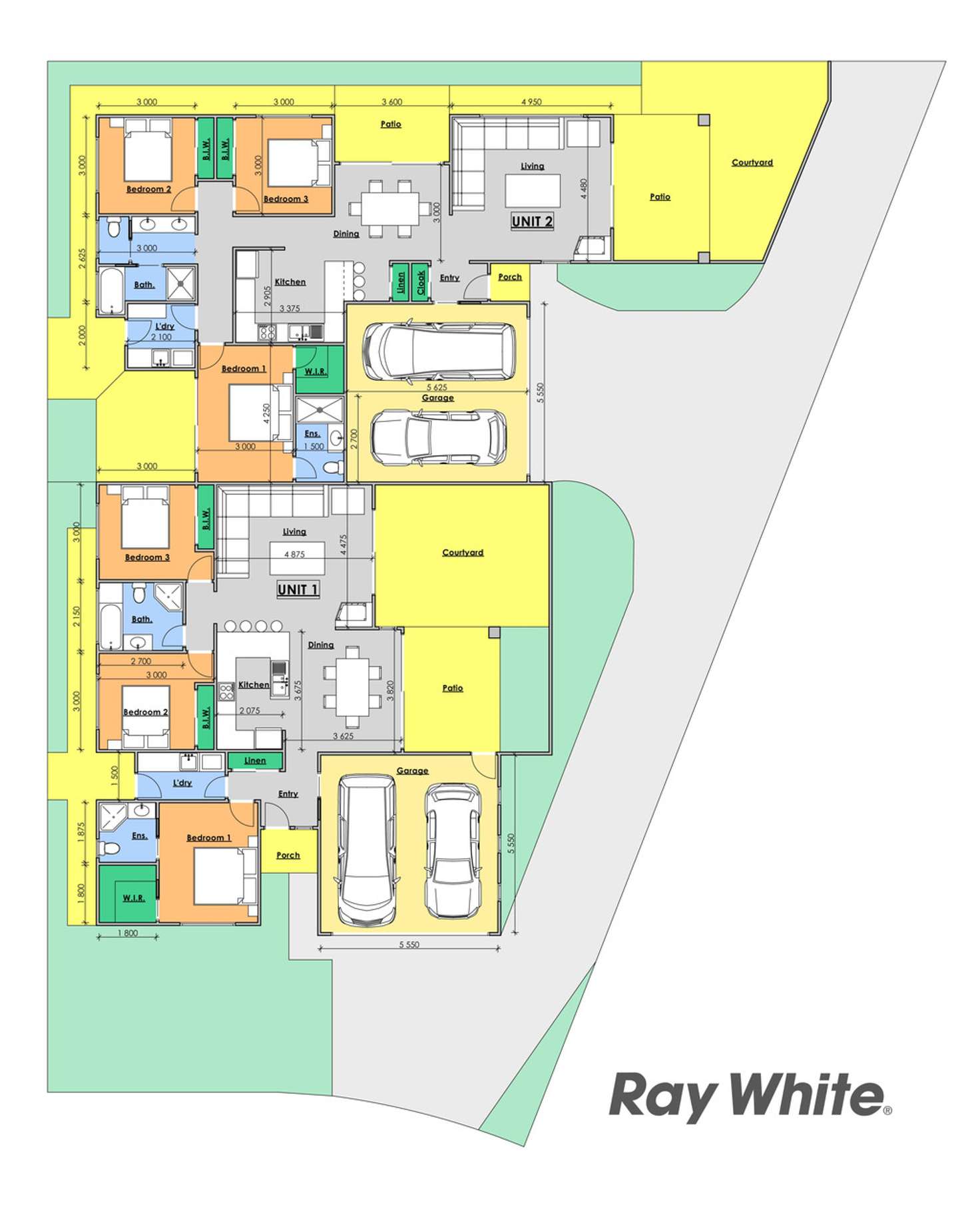 Floorplan of Homely semiDetached listing, 1/4 Rob Roy Place, Harrington NSW 2427