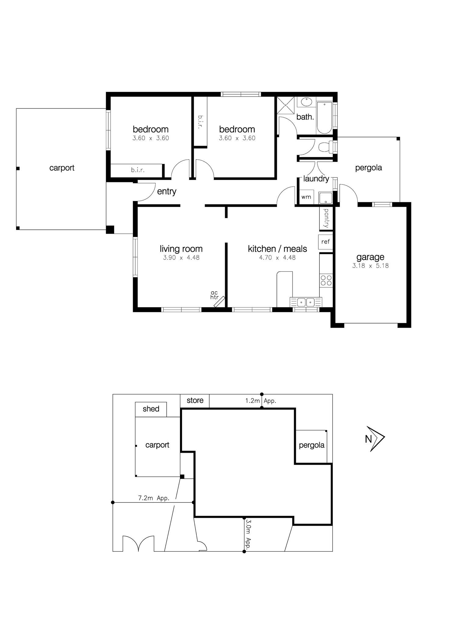 Floorplan of Homely unit listing, 2/1 Cameron Avenue, Altona Meadows VIC 3028