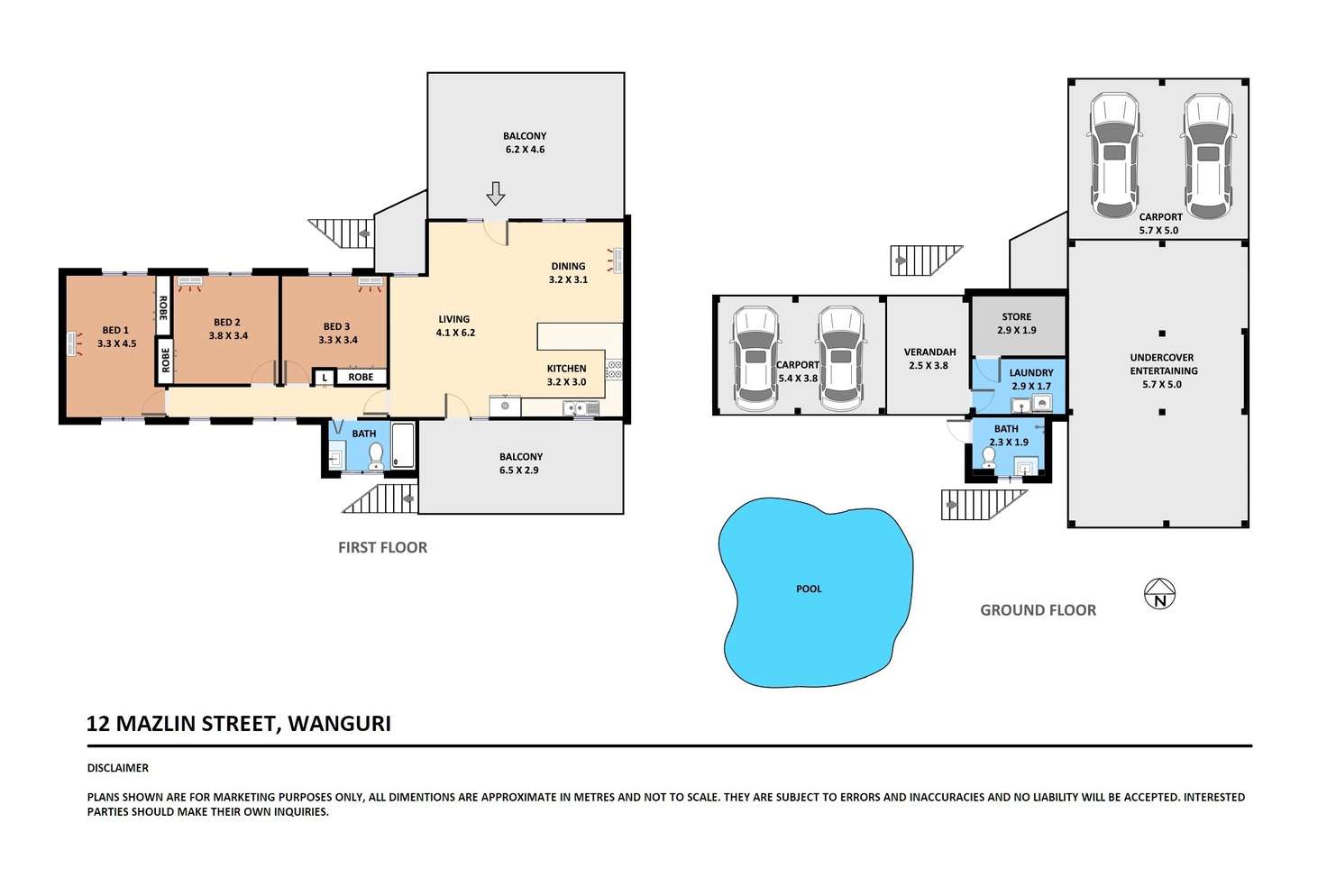 Floorplan of Homely house listing, 12 Mazlin Street, Wanguri NT 810