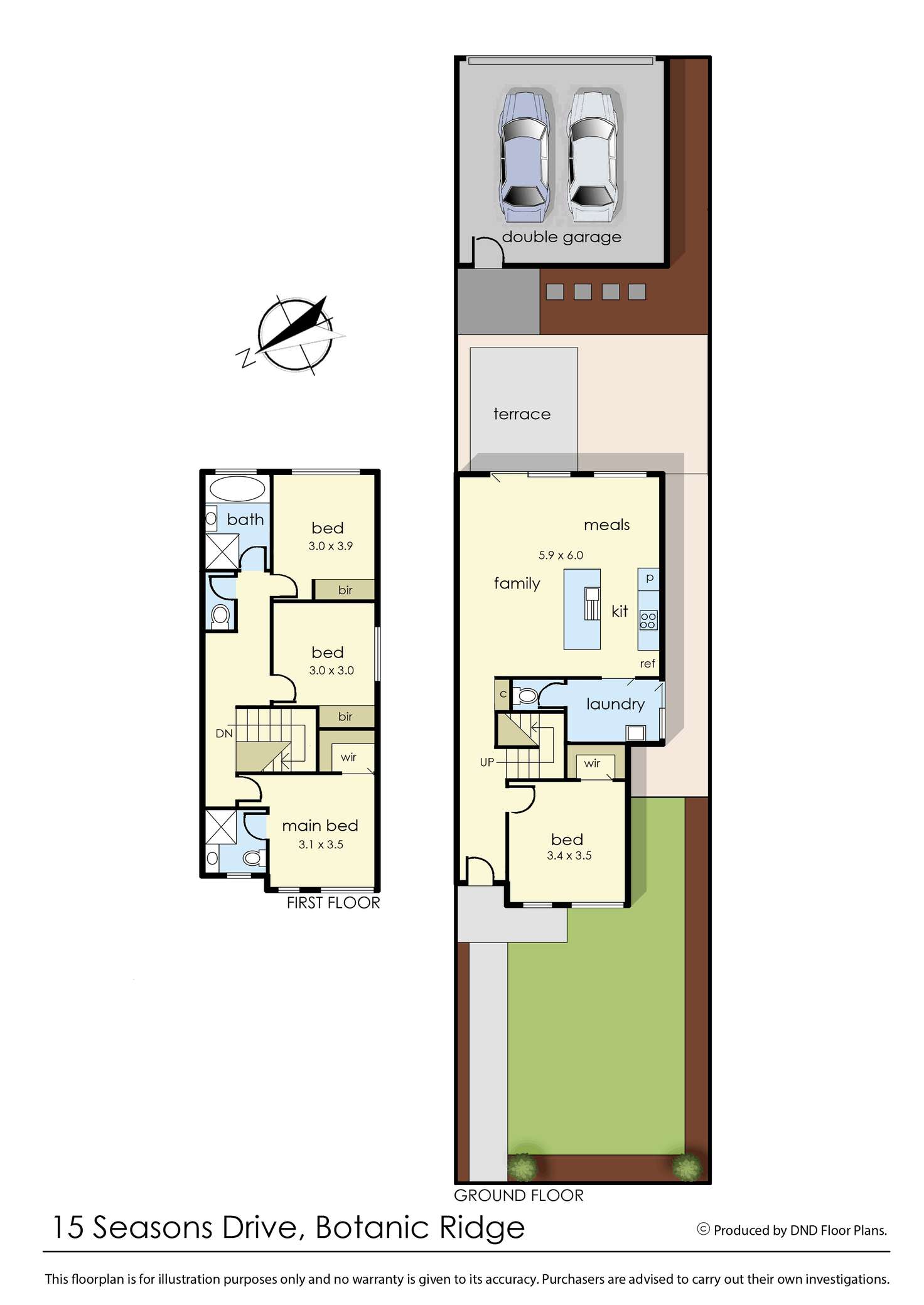 Floorplan of Homely house listing, 15 Seasons Drive, Botanic Ridge VIC 3977