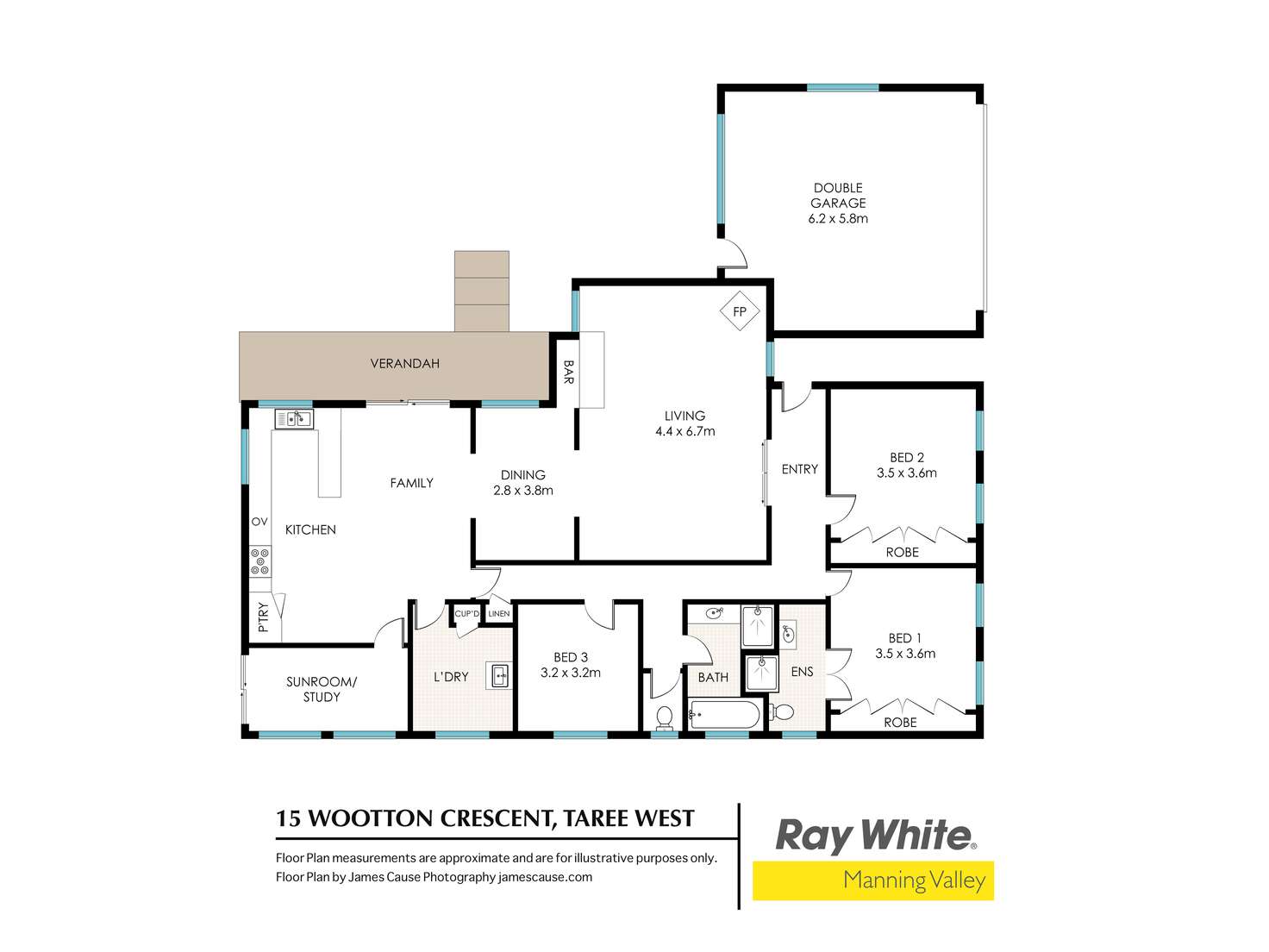 Floorplan of Homely house listing, 15 Wootton Crescent, Taree NSW 2430