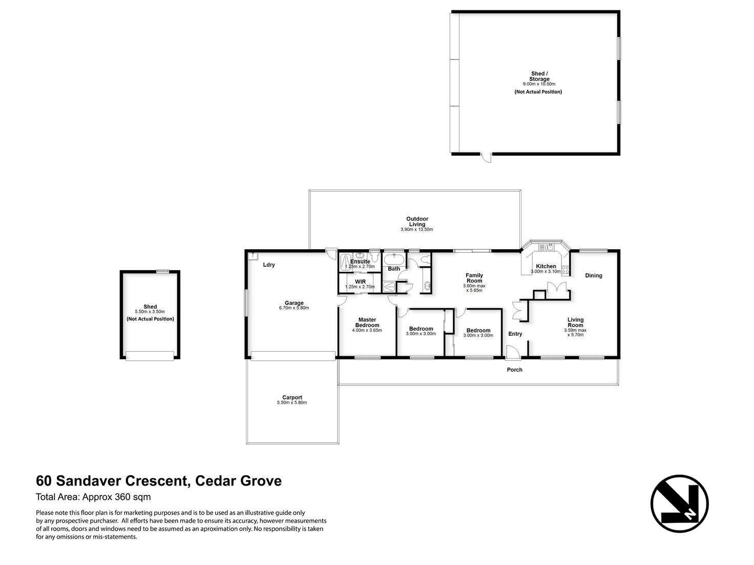 Floorplan of Homely house listing, 60-62 Sandaver Crescent, Cedar Grove QLD 4285