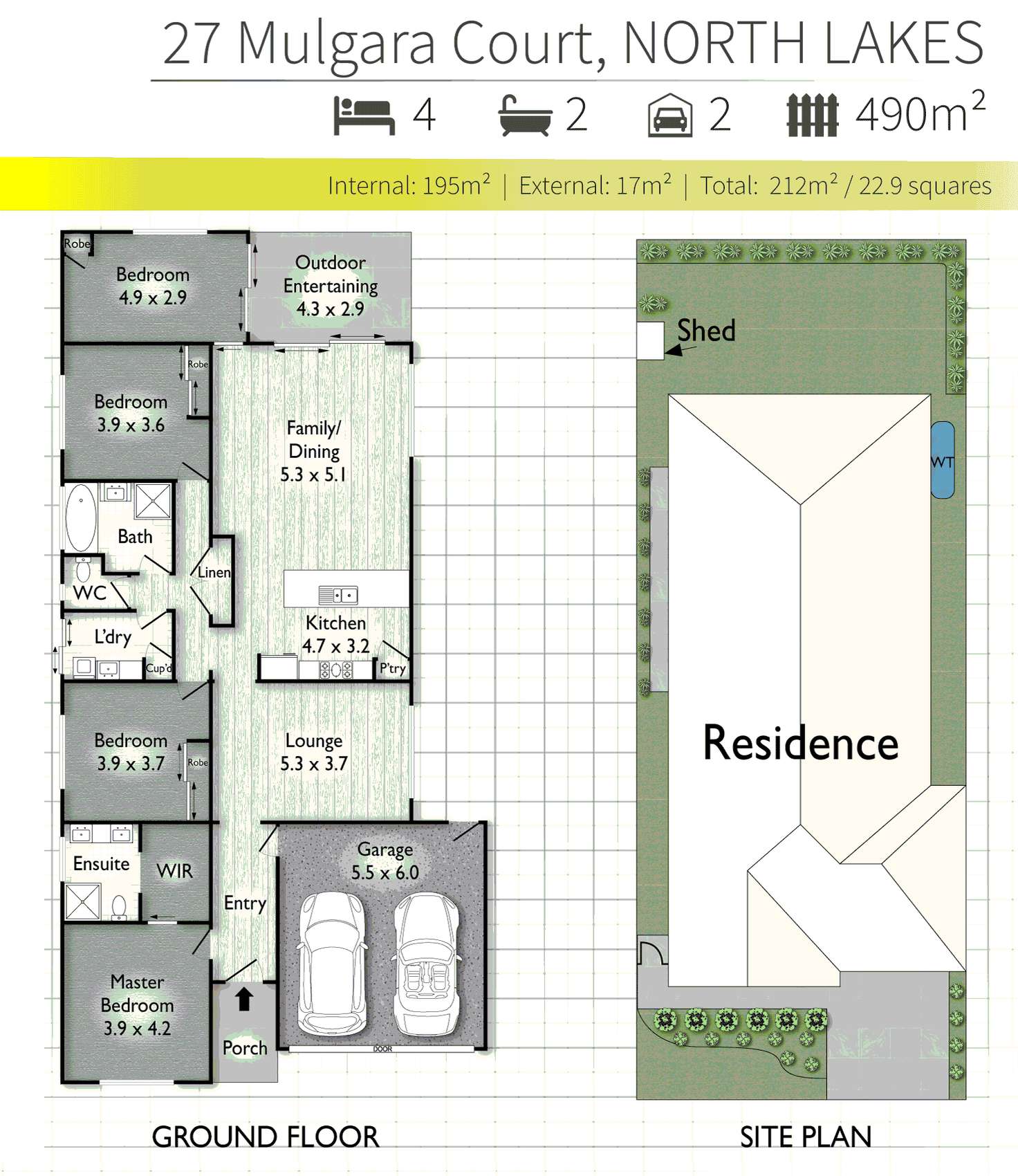 Floorplan of Homely house listing, 27 Mulgara Court, North Lakes QLD 4509