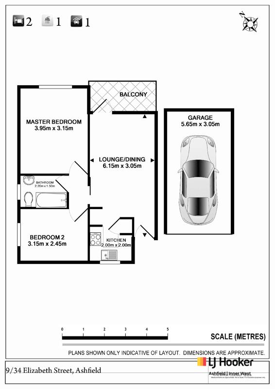 Floorplan of Homely unit listing, 9/34 Elizabeth Street, Ashfield NSW 2131