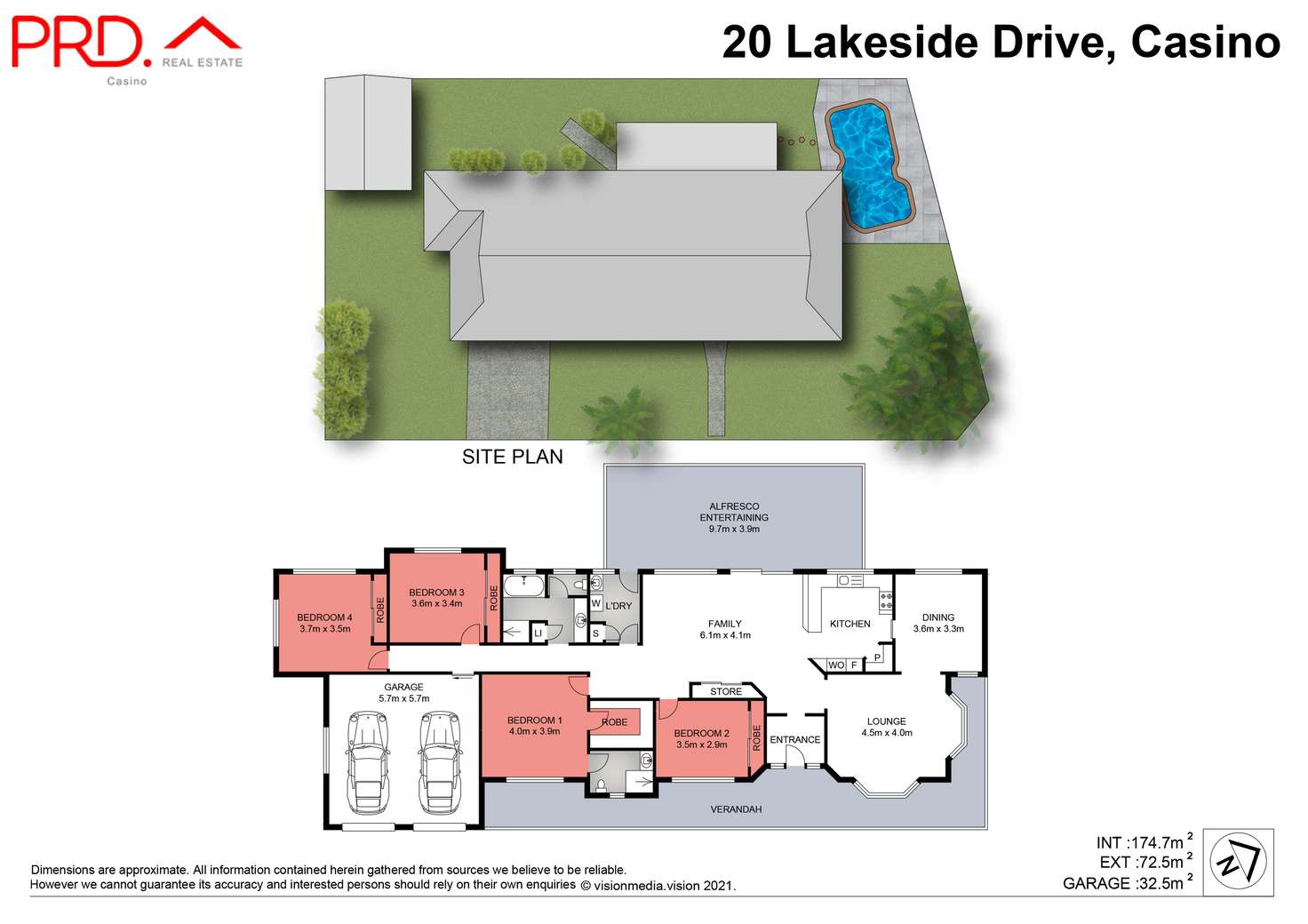 Floorplan of Homely house listing, 20 Lakeside Drive, Casino NSW 2470