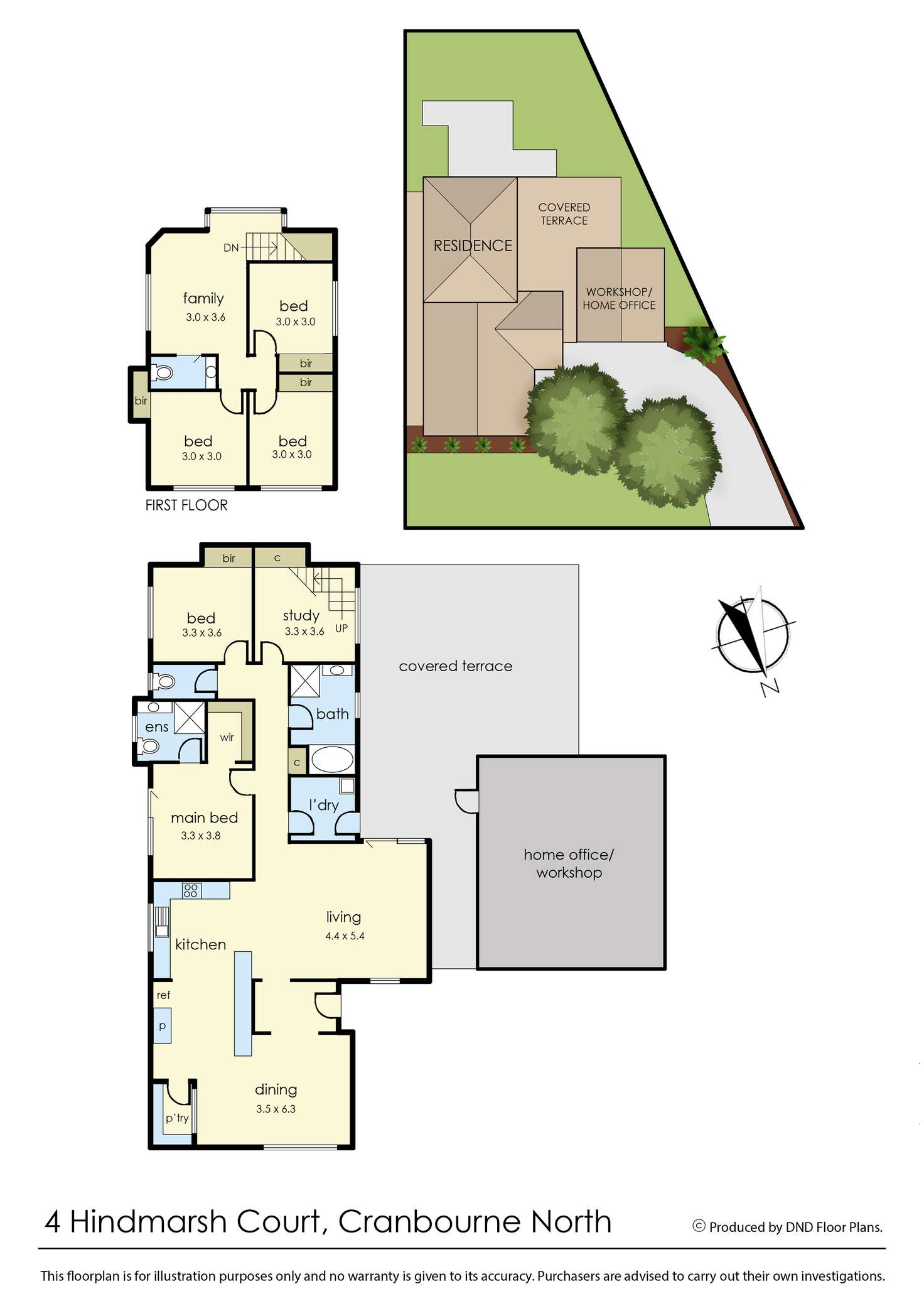 Floorplan of Homely house listing, 4 Hindmarsh Court, Cranbourne North VIC 3977