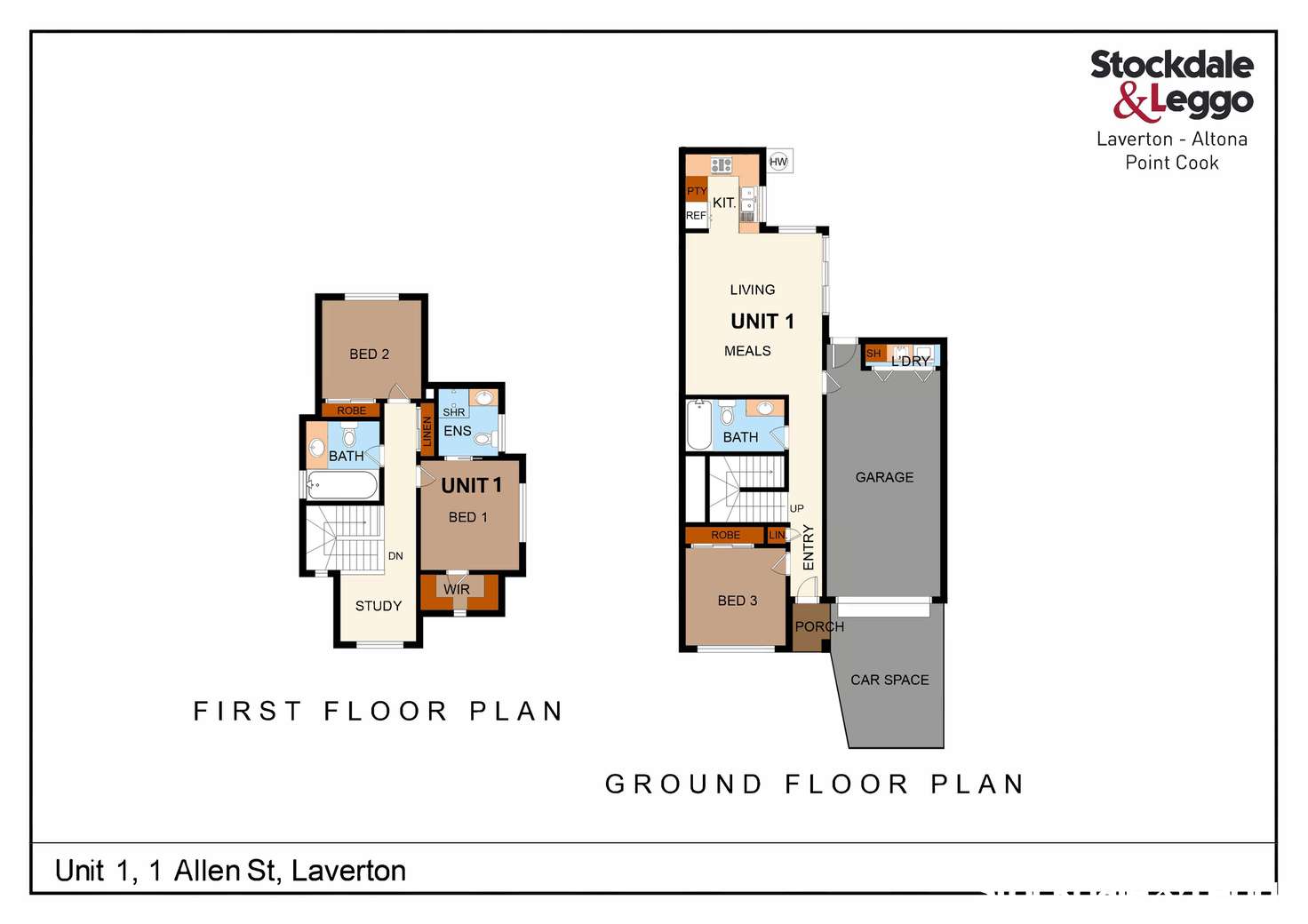 Floorplan of Homely house listing, 1/1 Allen Street, Laverton VIC 3028