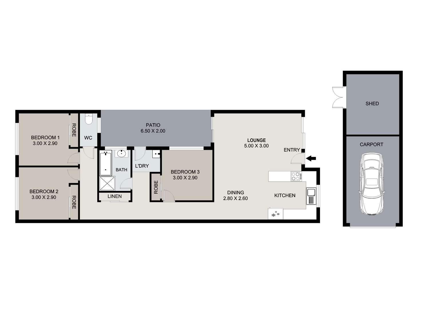 Floorplan of Homely unit listing, 5/26 Ewing Road, Logan Central QLD 4114