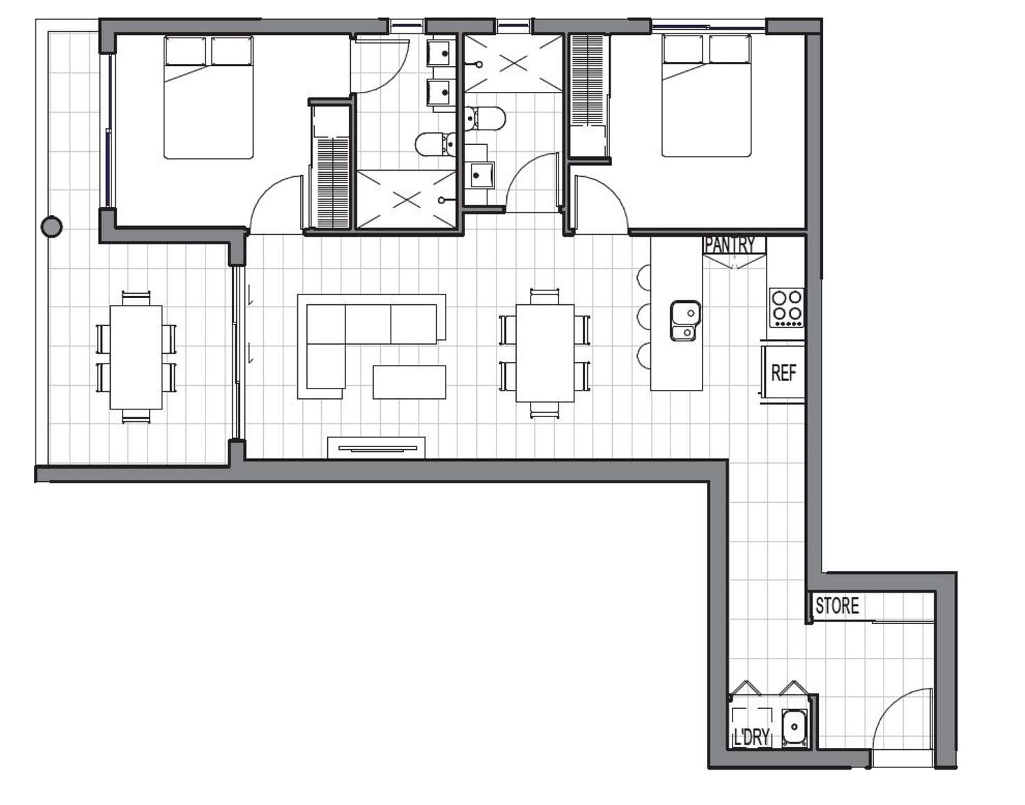 Floorplan of Homely apartment listing, 405/6 Algar Street, Windsor QLD 4030