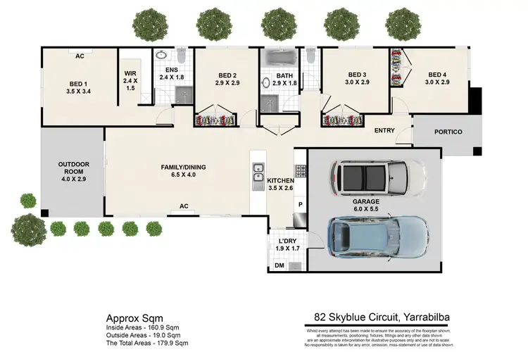 Floorplan of Homely house listing, 82 Skyblue Circuit, Yarrabilba QLD 4207