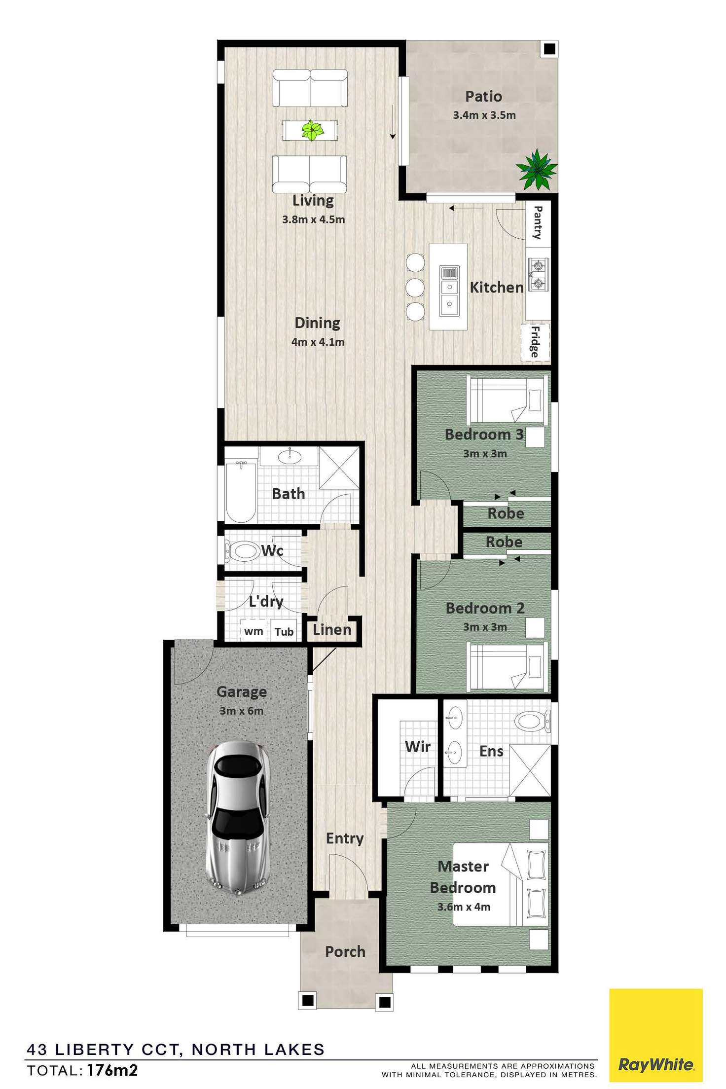 Floorplan of Homely house listing, 43 Liberty Circuit, North Lakes QLD 4509