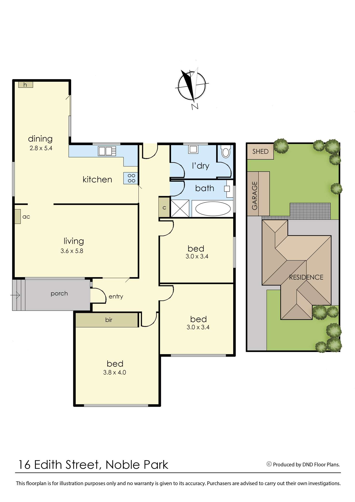 Floorplan of Homely house listing, 16 Edith Street, Noble Park VIC 3174