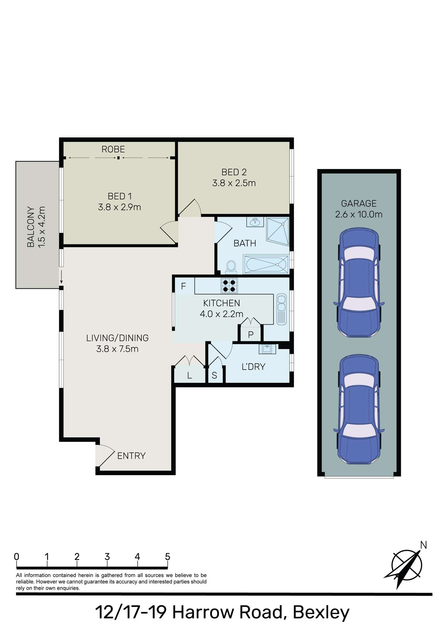 Floorplan of Homely apartment listing, 12/19-21 Harrow Road, Bexley NSW 2207