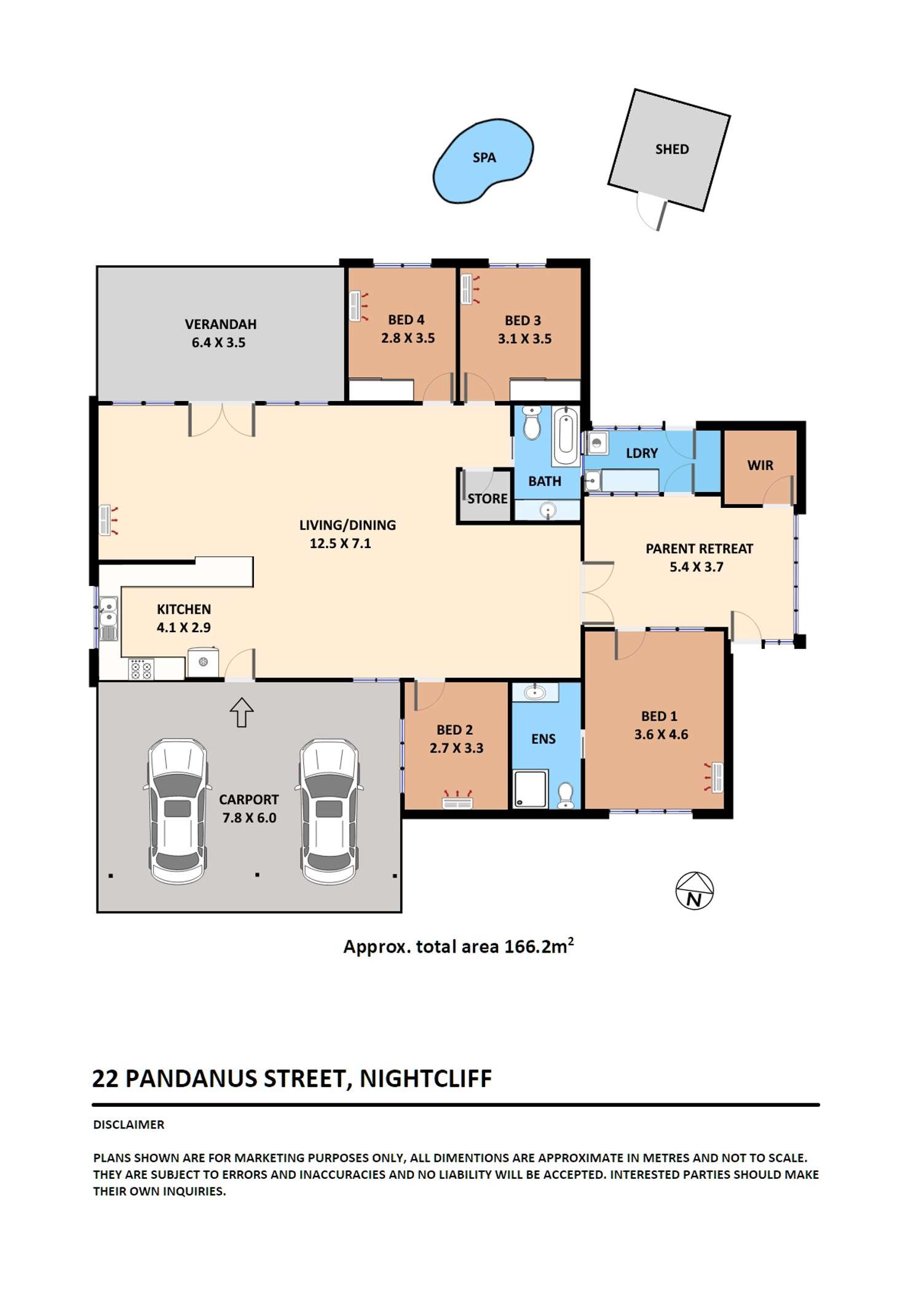 Floorplan of Homely house listing, 22 Pandanus Street, Nightcliff NT 810