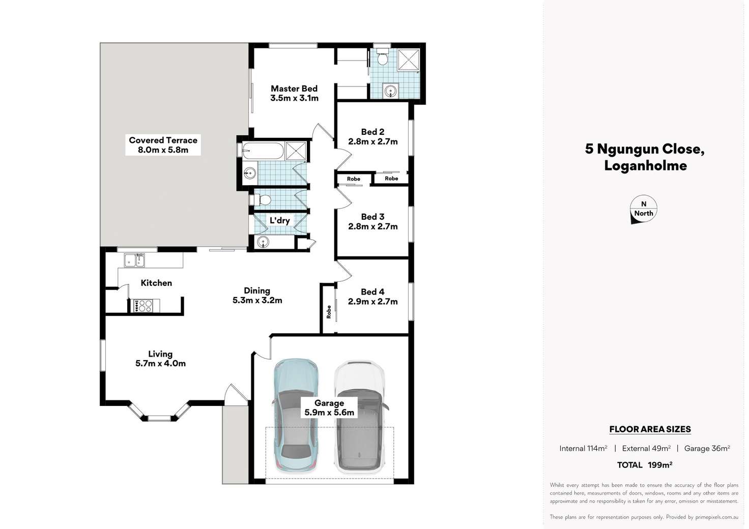 Floorplan of Homely house listing, 5 Ngungun Close, Loganholme QLD 4129