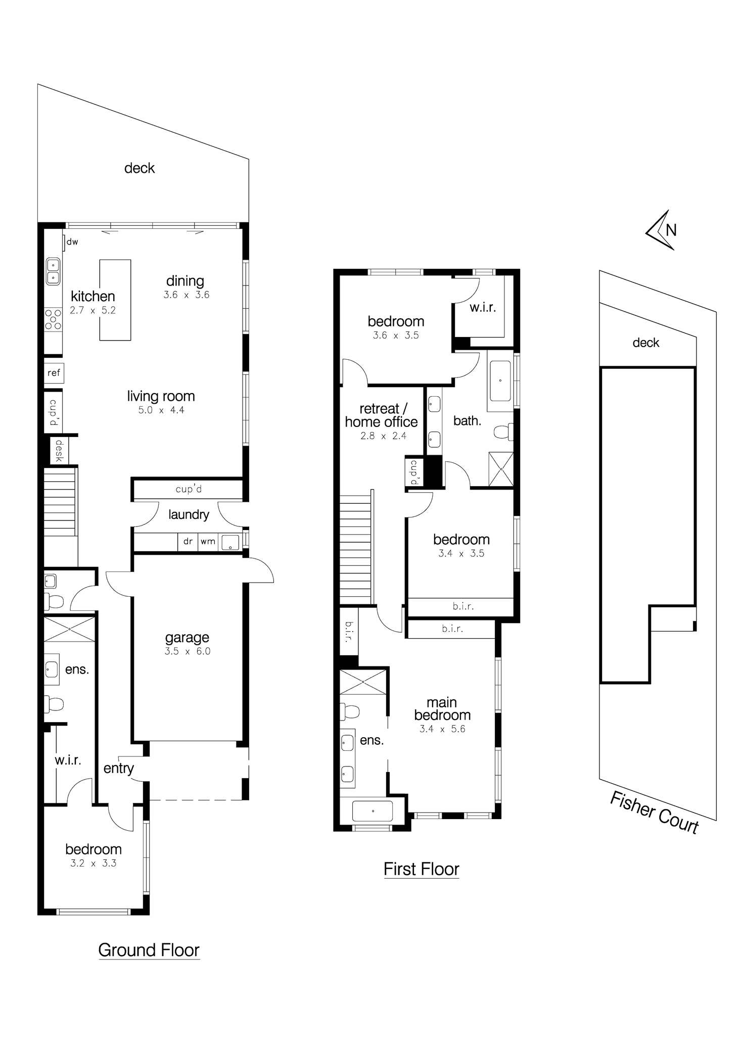 Floorplan of Homely townhouse listing, 12 Fisher Court, Altona VIC 3018