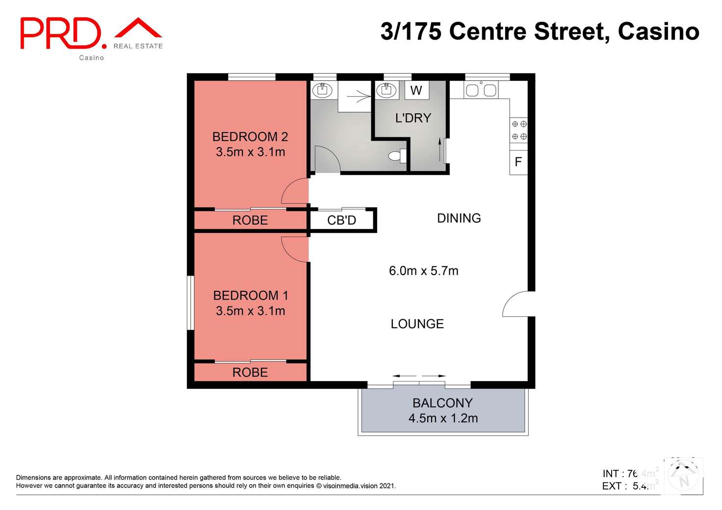 Floorplan of Homely unit listing, 3/175 Centre Street, Casino NSW 2470