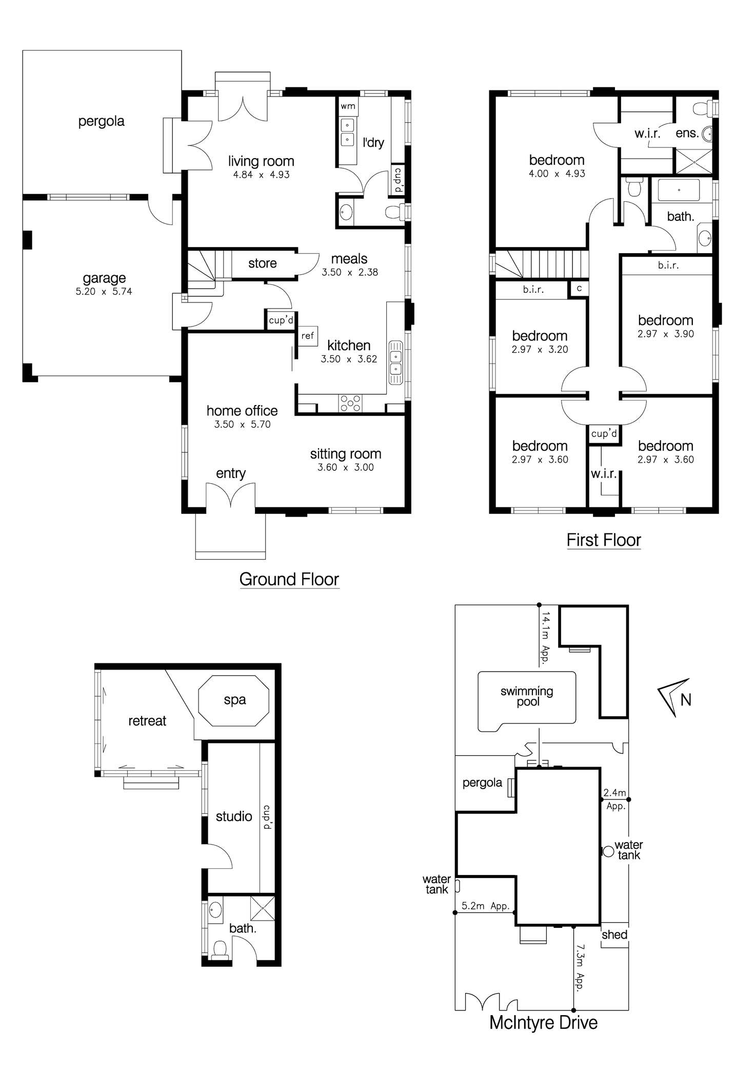 Floorplan of Homely house listing, 100 McIntyre Drive, Altona VIC 3018