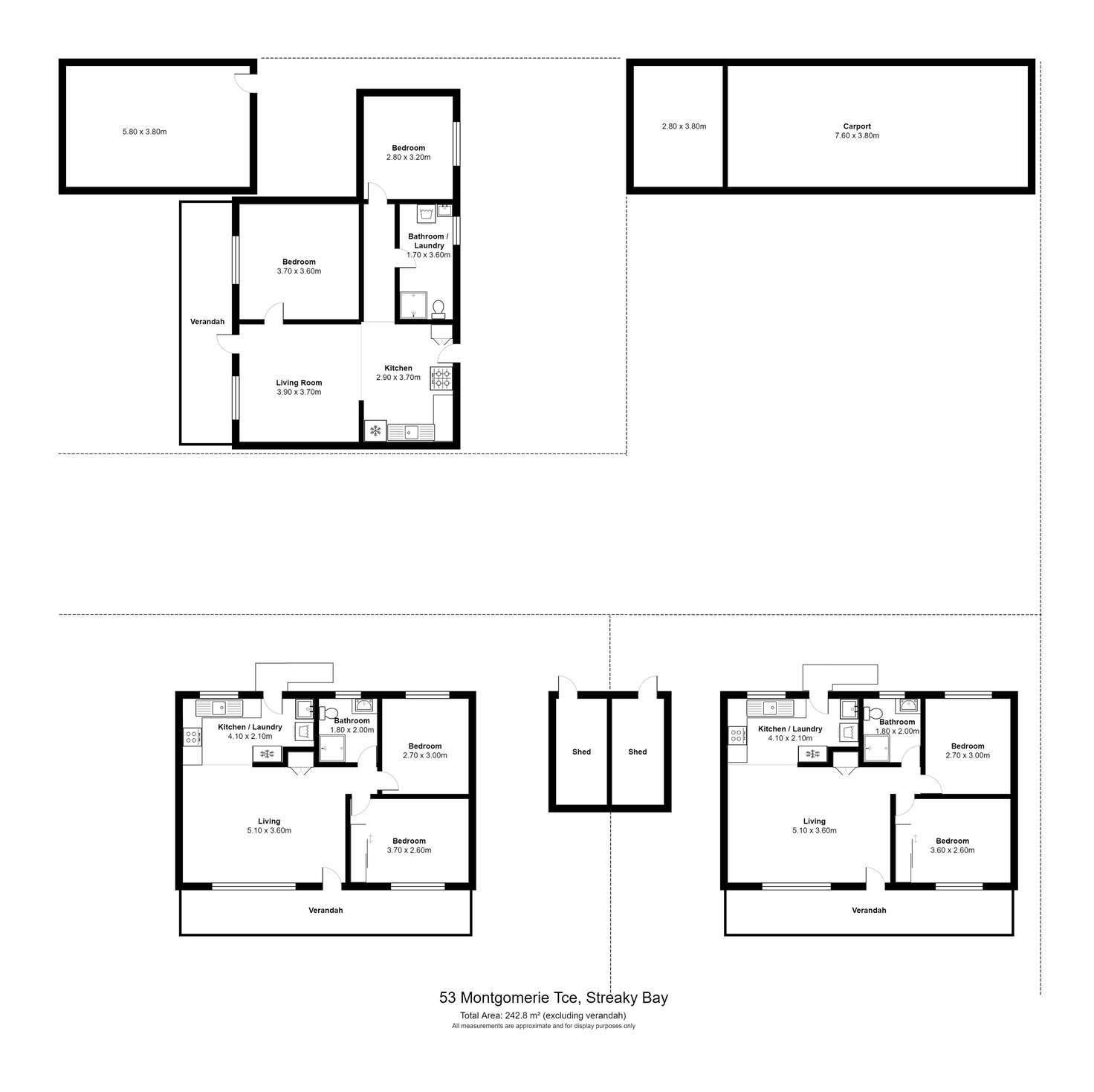 Floorplan of Homely house listing, 34 Montgomerie Terrace, Streaky Bay SA 5680
