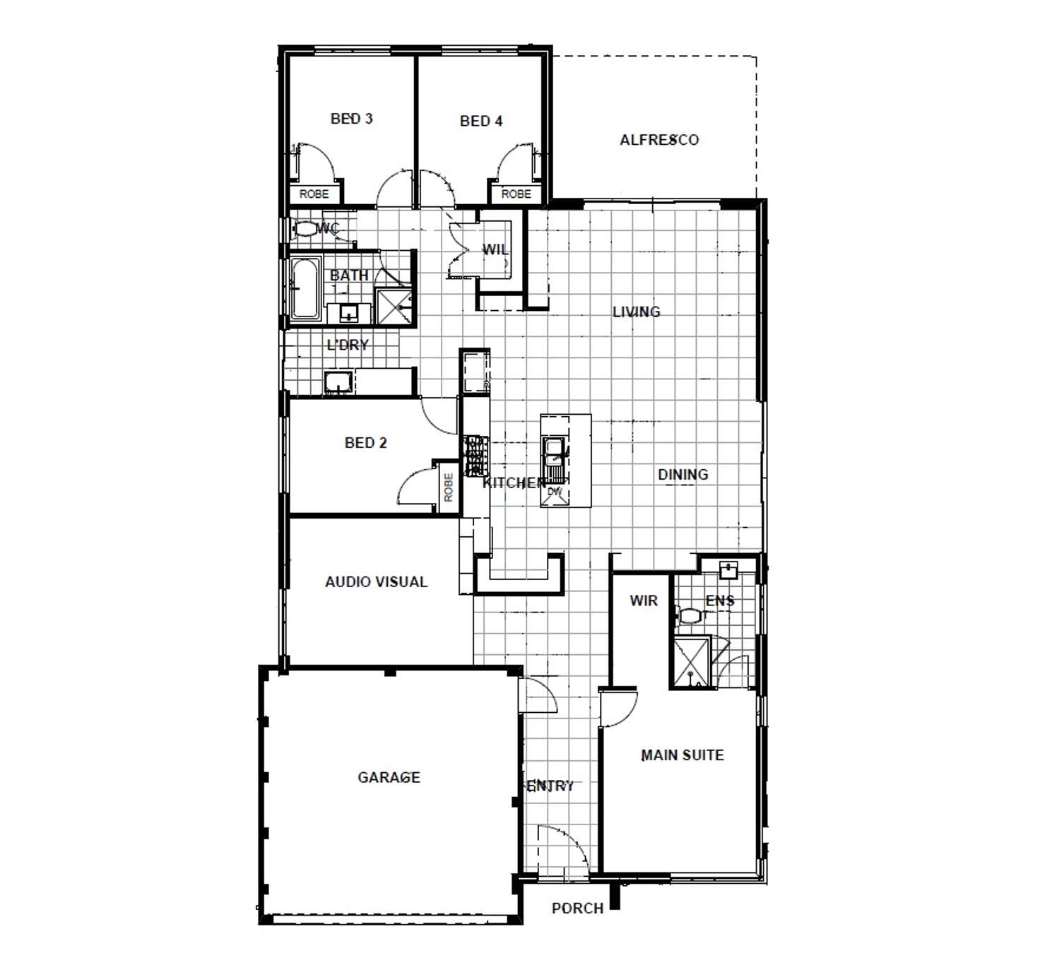 Floorplan of Homely house listing, 10 Hanretty Road, Byford WA 6122