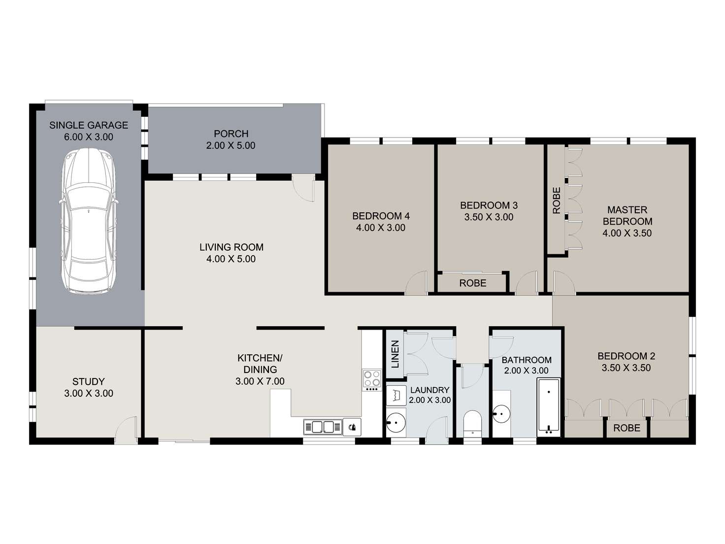 Floorplan of Homely house listing, 1 Streeter Street, Clinton QLD 4680