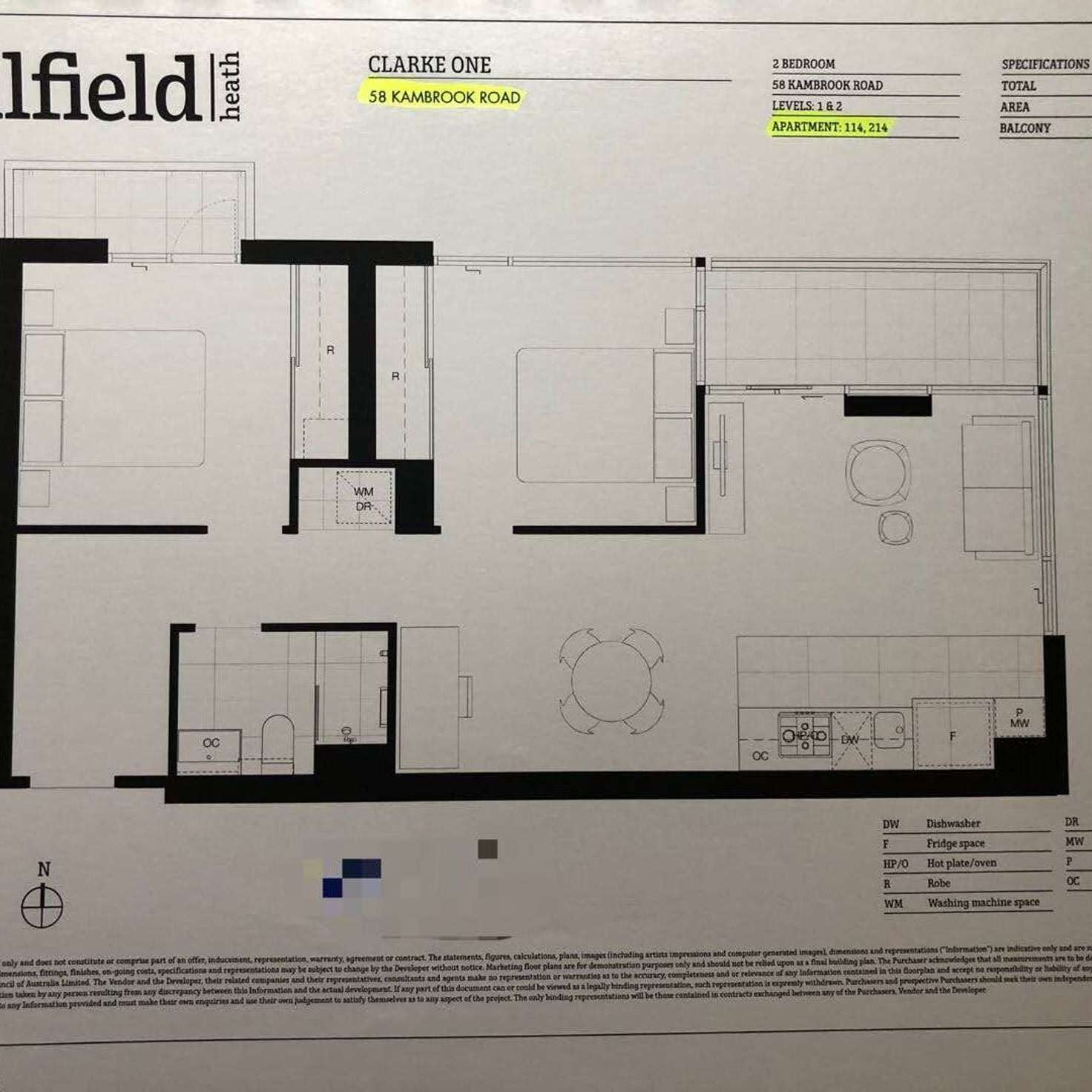 Floorplan of Homely apartment listing, 114/58 Kambrook Road, Caulfield North VIC 3161