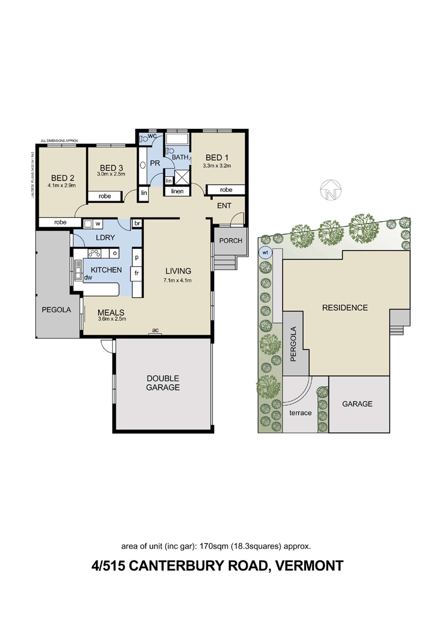 Floorplan of Homely unit listing, 4/515 Canterbury Road, Vermont VIC 3133