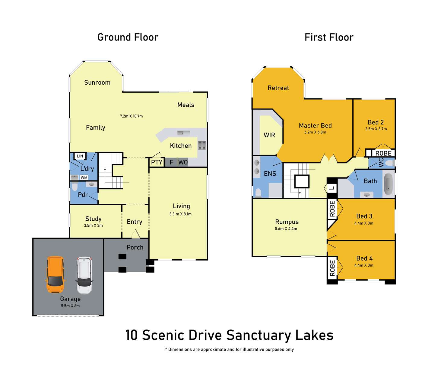 Floorplan of Homely house listing, 10 Scenic Drive, Sanctuary Lakes VIC 3030