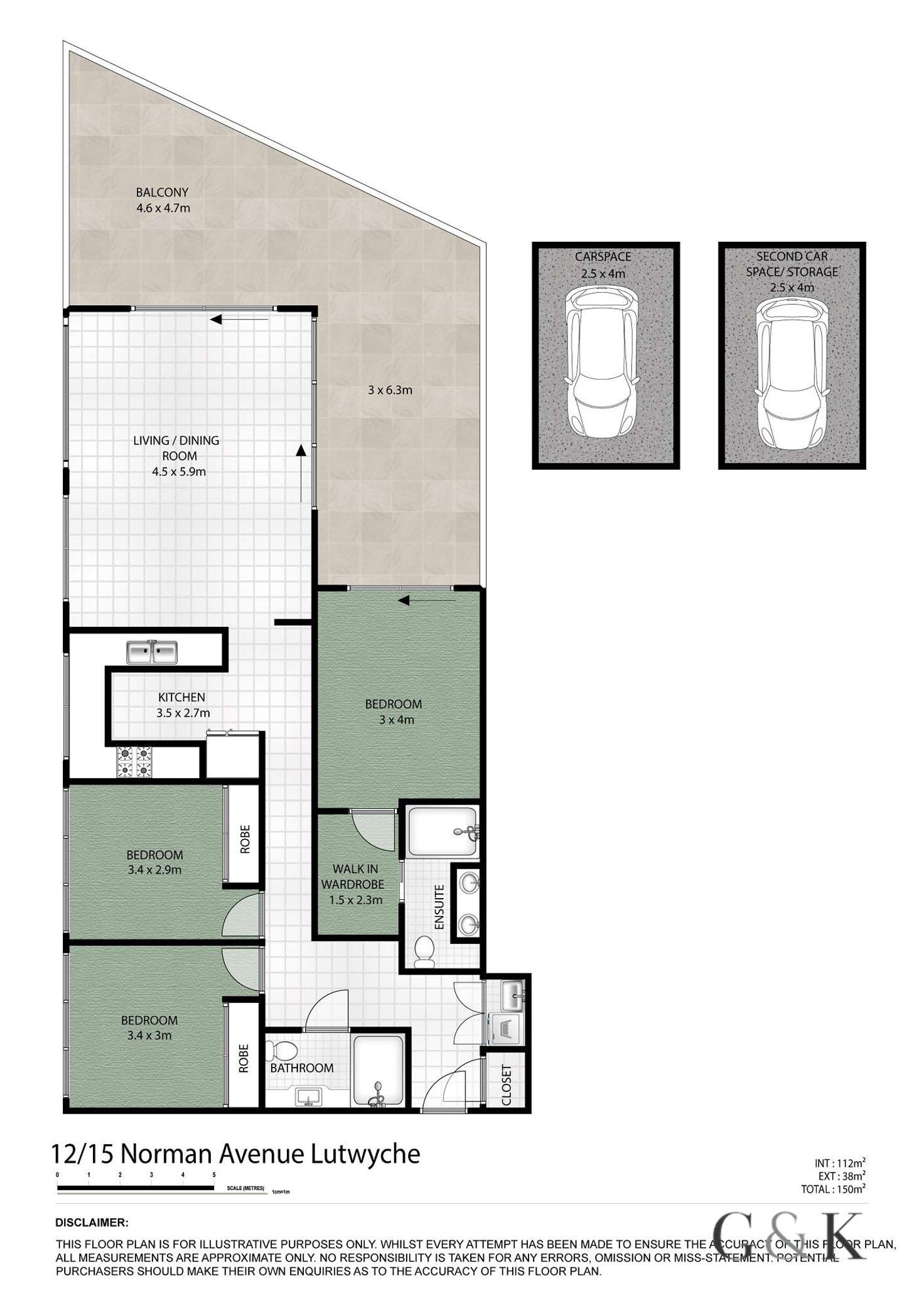 Floorplan of Homely unit listing, 12/15 Norman Avenue, Lutwyche QLD 4030