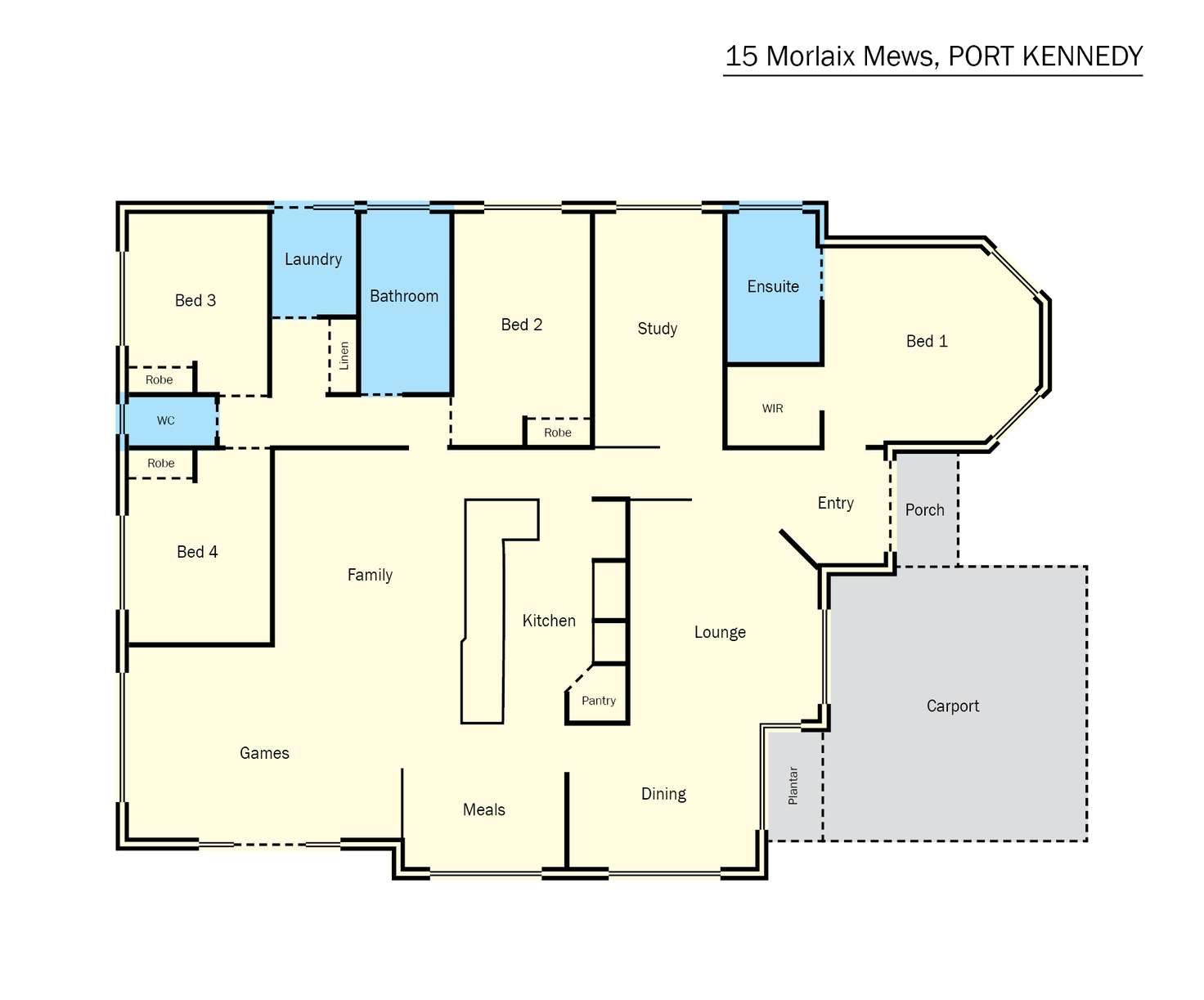 Floorplan of Homely house listing, 15 Morlaix Mews, Port Kennedy WA 6172