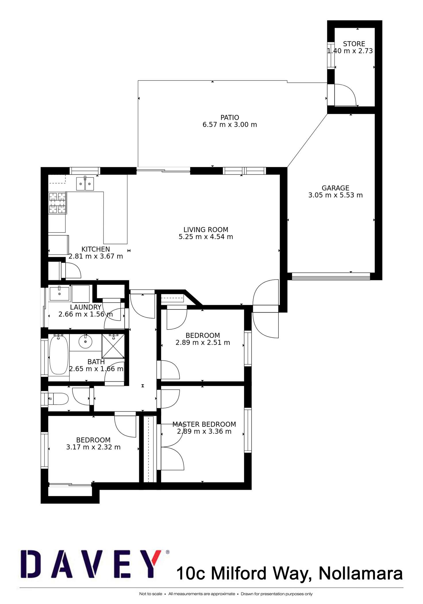 Floorplan of Homely unit listing, 10c Milford Way, Nollamara WA 6061