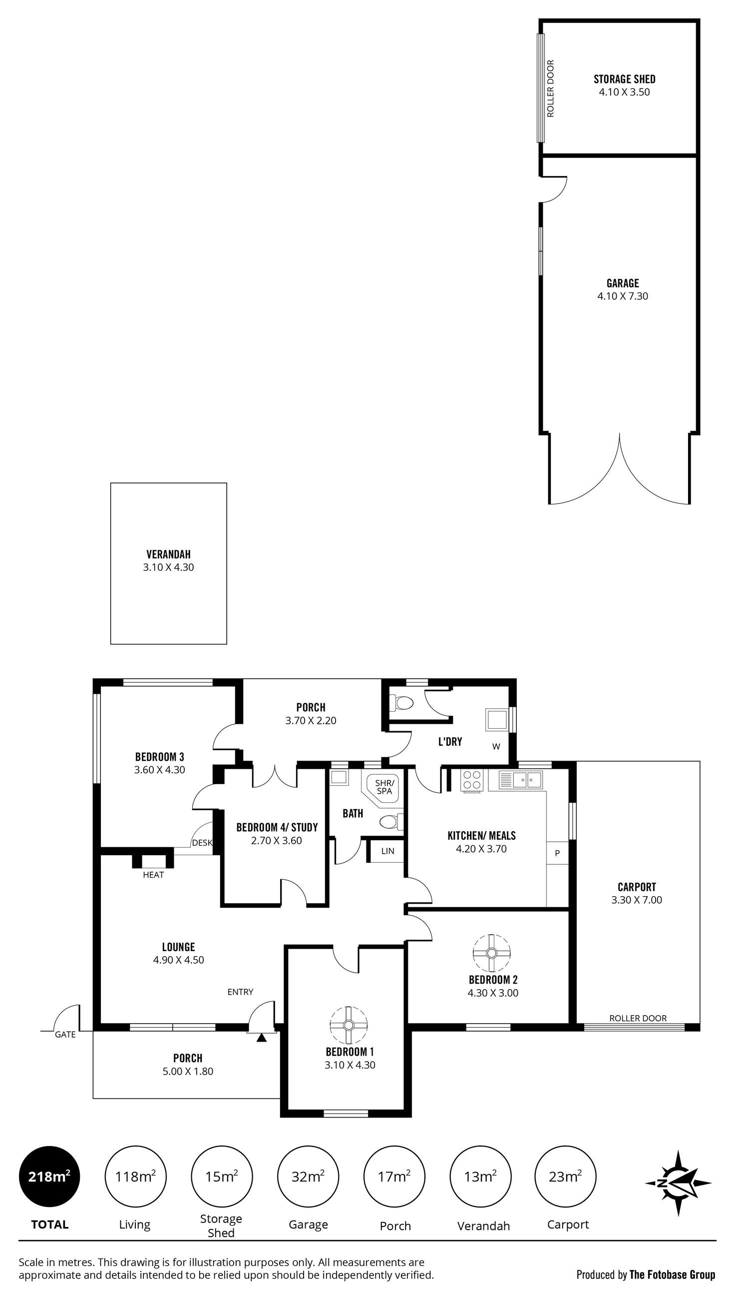 Floorplan of Homely house listing, 1 Brett Street, Melrose Park SA 5039