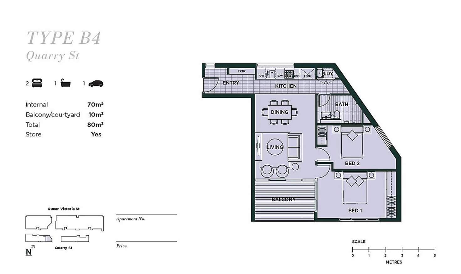 Floorplan of Homely apartment listing, 144/32 Quarry Street, Fremantle WA 6160