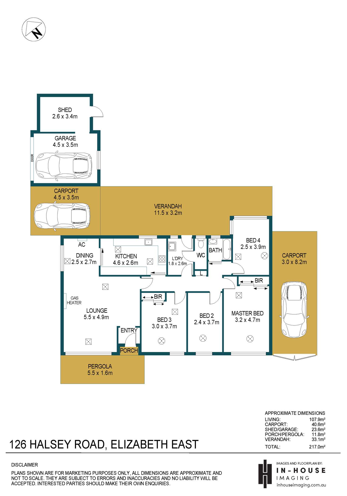 Floorplan of Homely house listing, 126 Halsey Road, Elizabeth East SA 5112