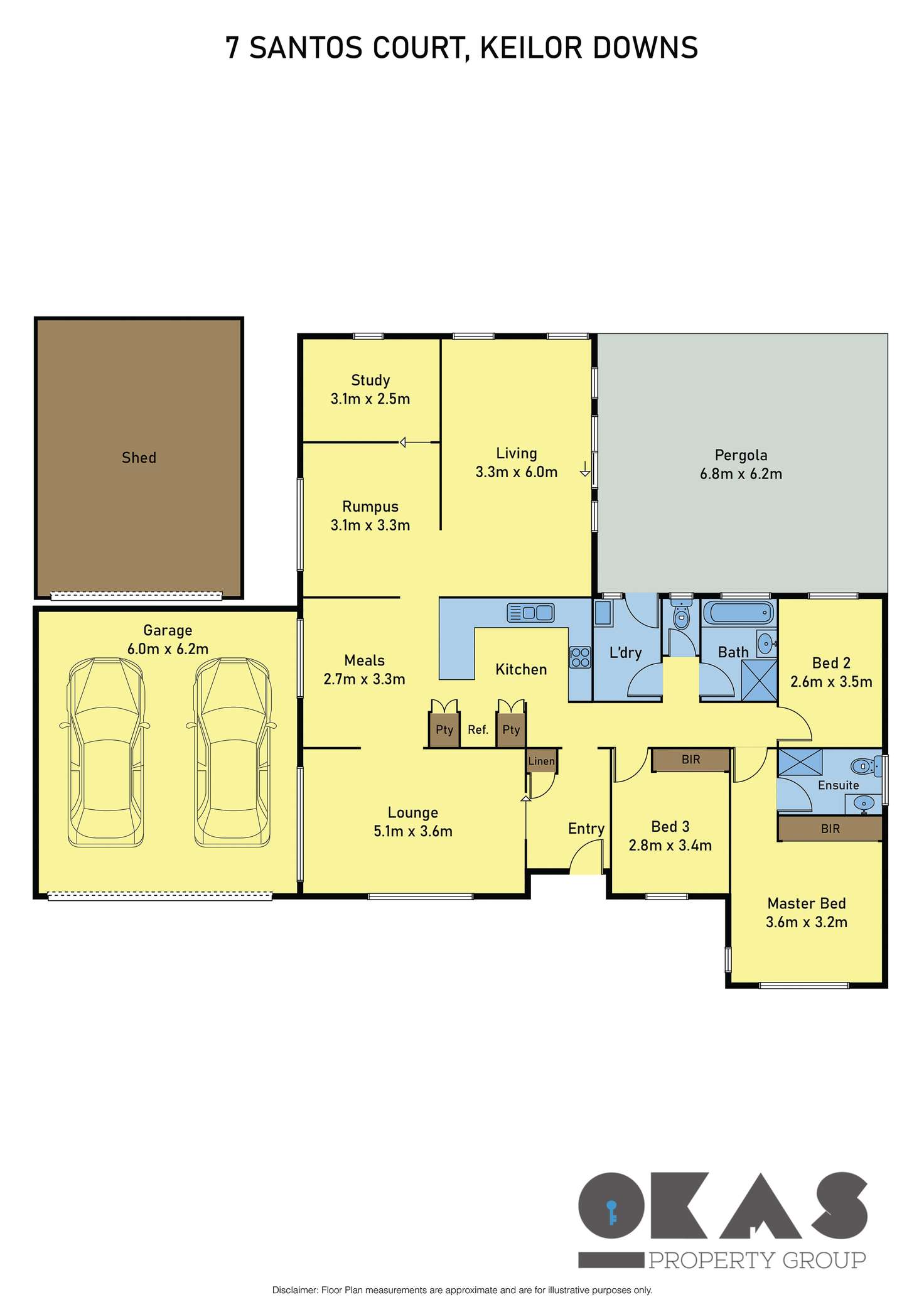 Floorplan of Homely house listing, 7 Santos Court, Keilor Downs VIC 3038