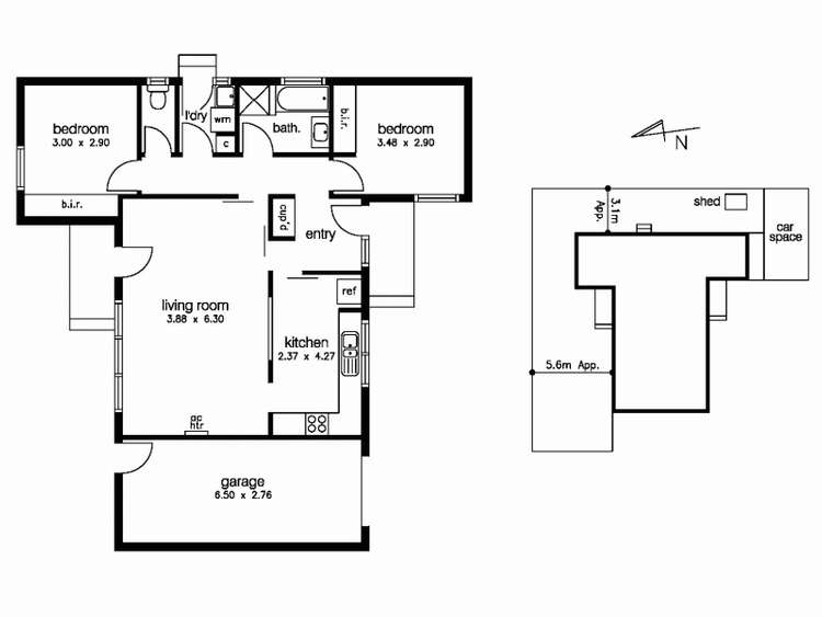 Floorplan of Homely unit listing, 3/60 Grieve Parade, Altona VIC 3018