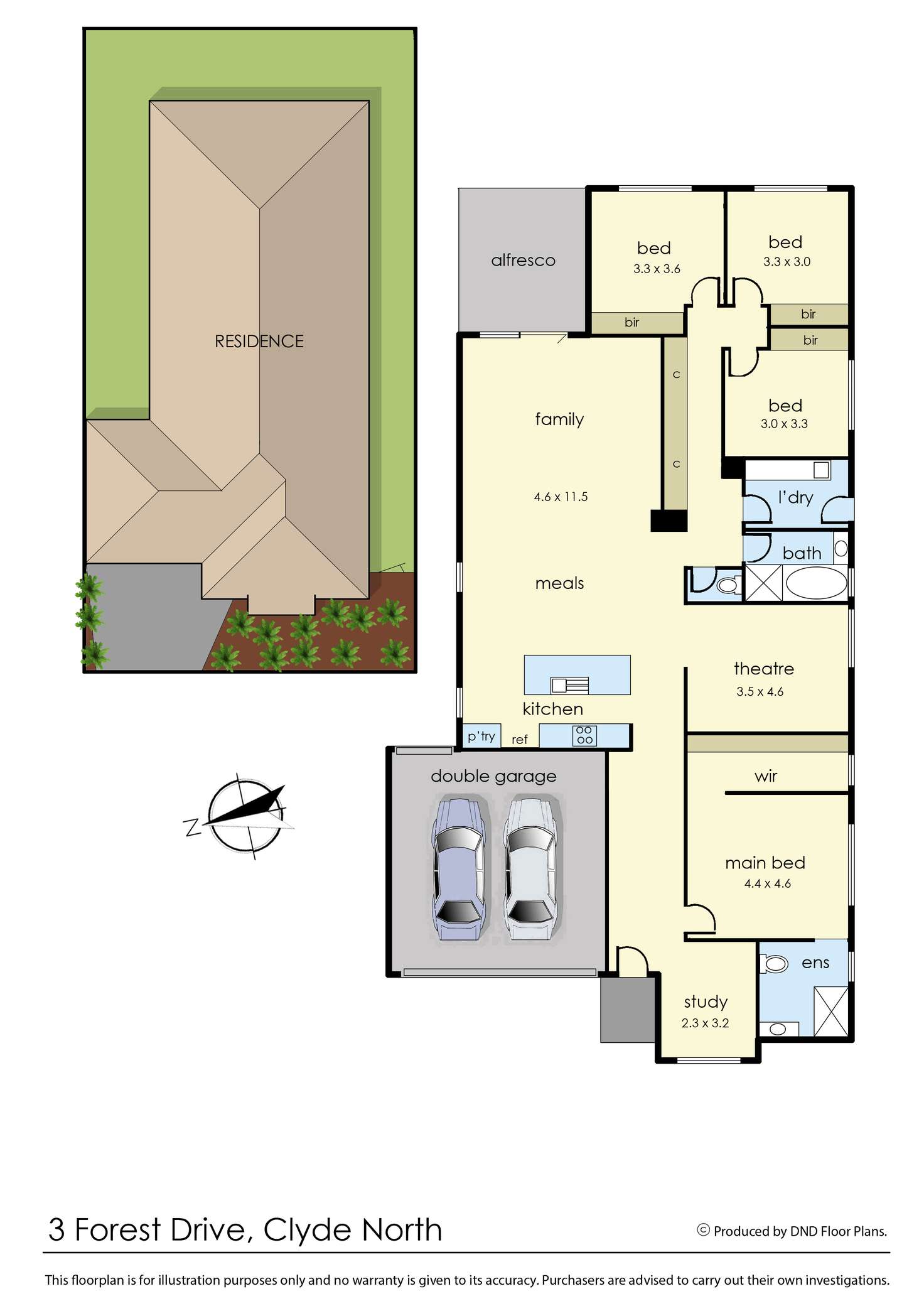 Floorplan of Homely house listing, 3 Forest Drive, Clyde North VIC 3978