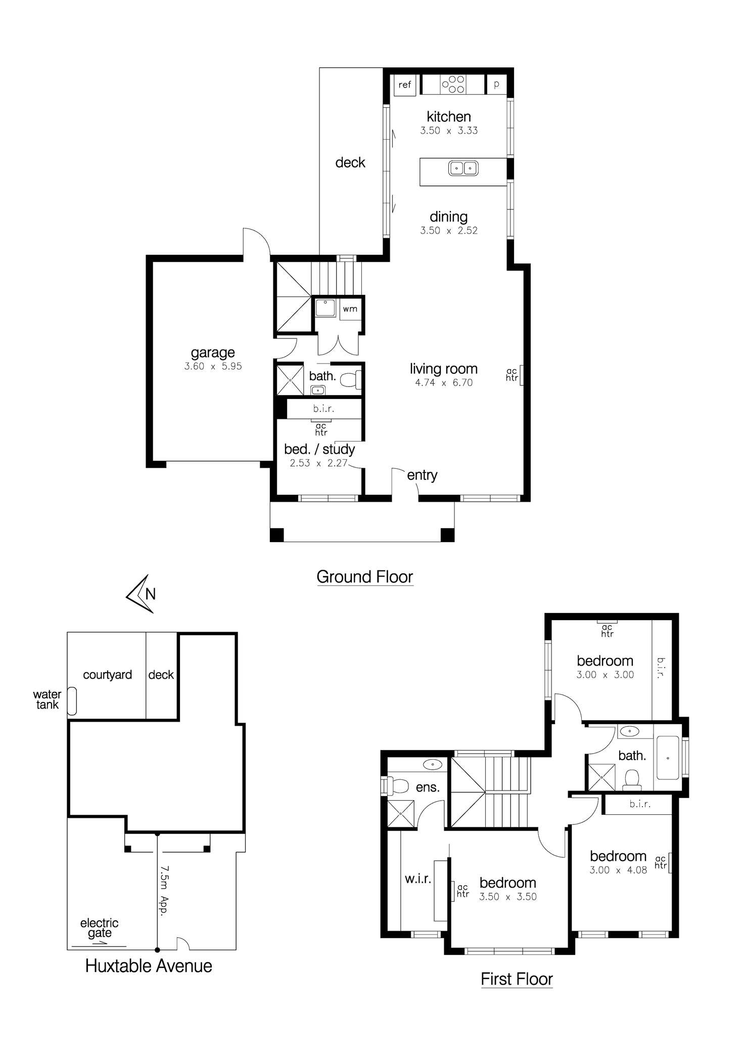 Floorplan of Homely townhouse listing, 1/10 Huxtable Avenue, Altona North VIC 3025
