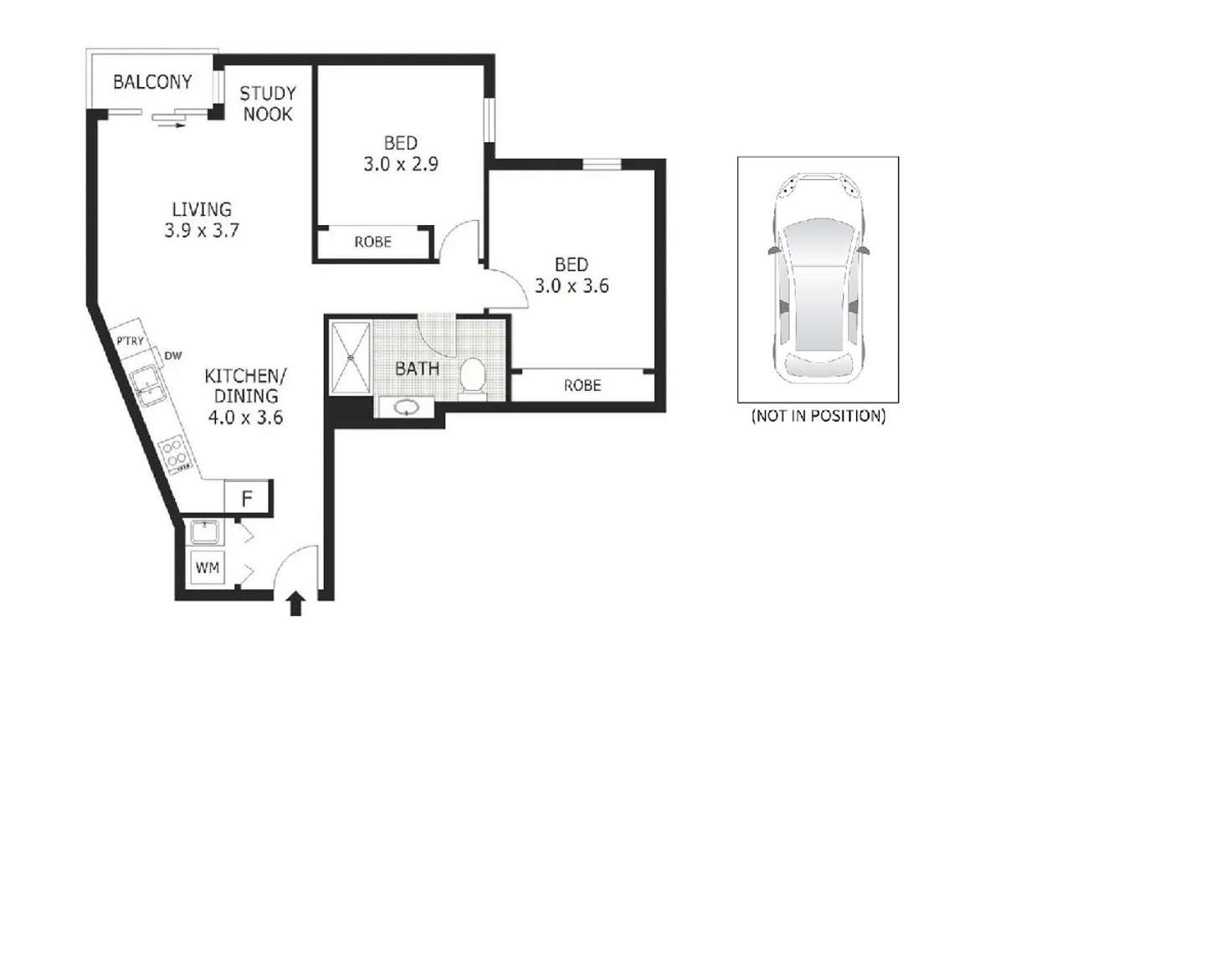 Floorplan of Homely apartment listing, 2510/283 City Road, Southbank VIC 3006