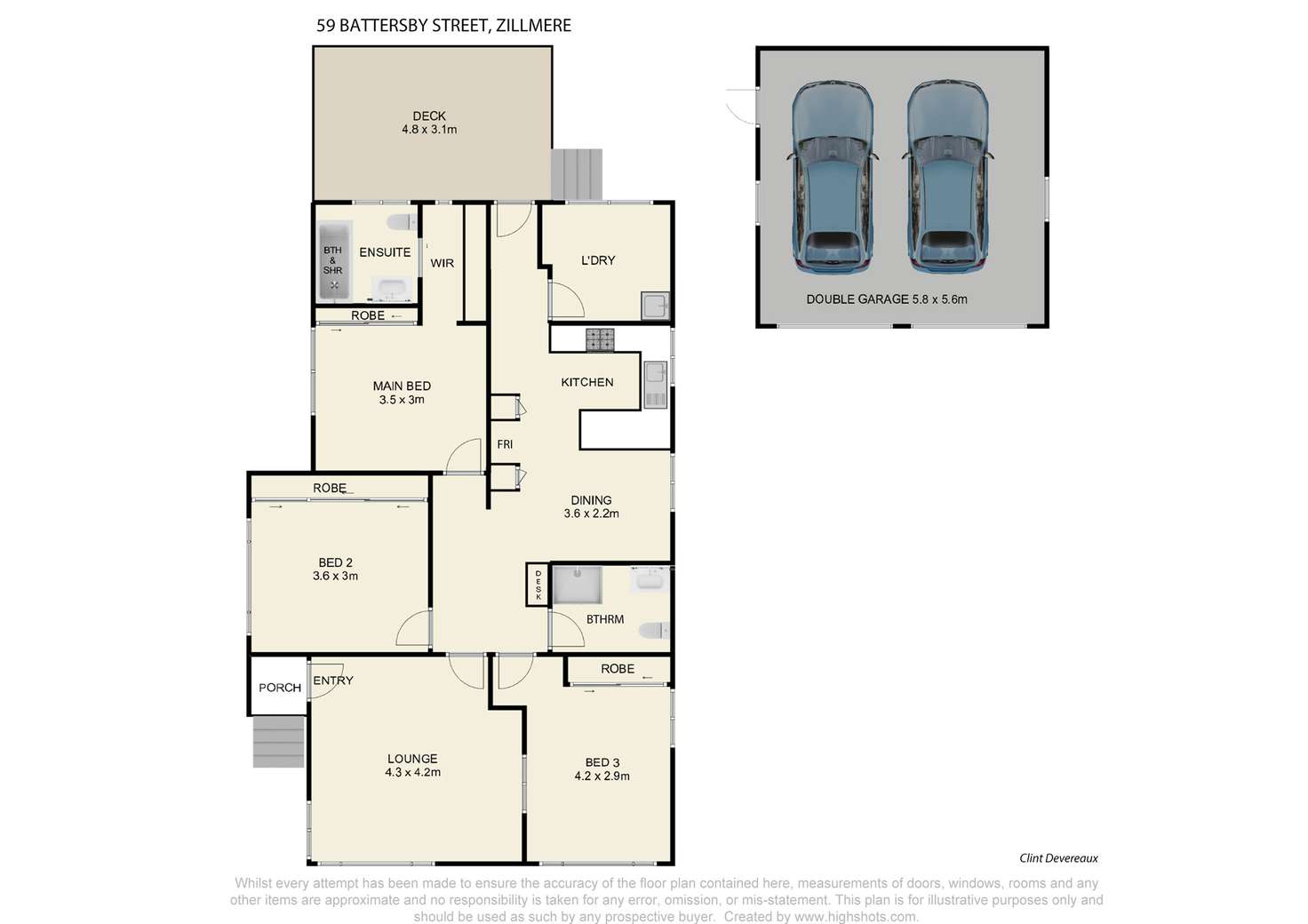 Floorplan of Homely house listing, 59 Battersby Street, Zillmere QLD 4034