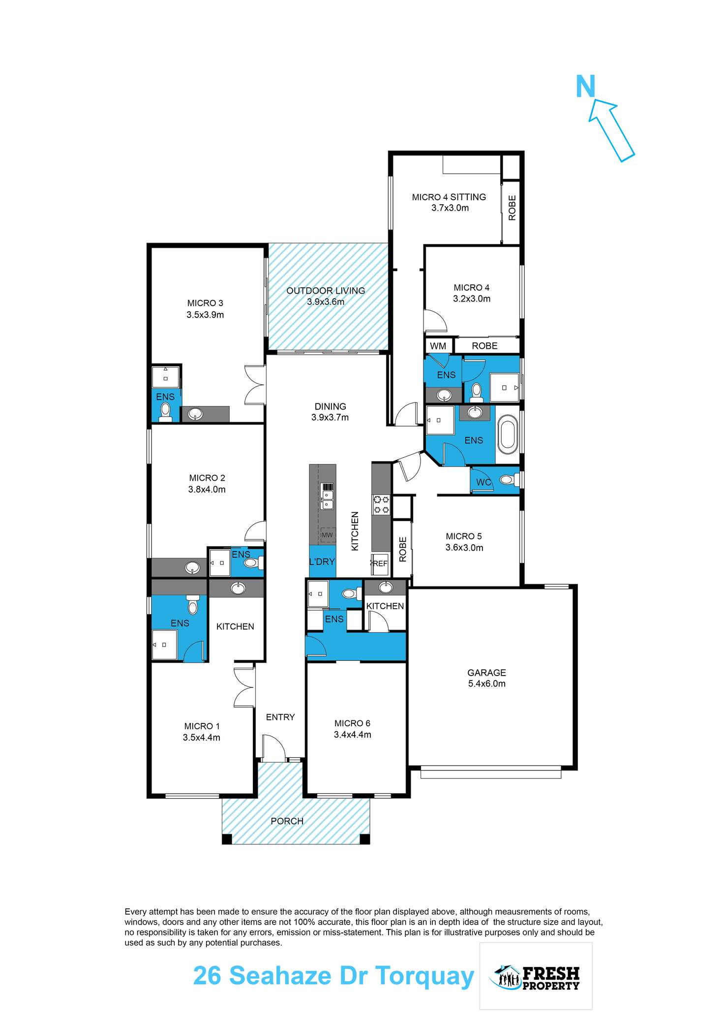Floorplan of Homely house listing, 26 Seahaze Drive, Torquay VIC 3228