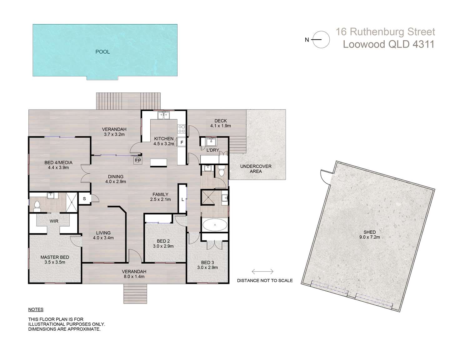 Floorplan of Homely house listing, 16 Ruthenberg Street, Lowood QLD 4311